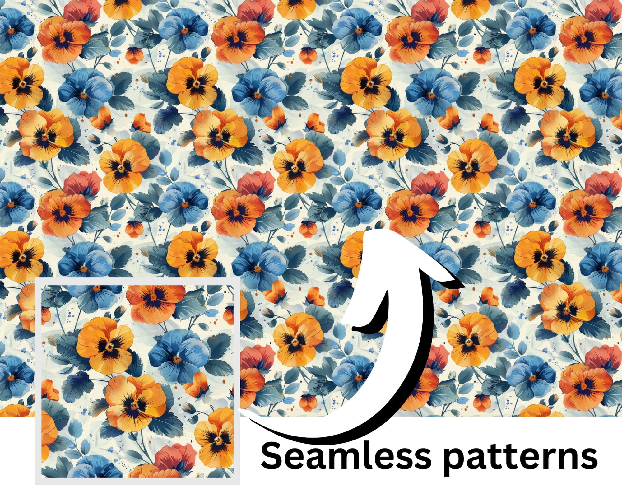 Ultimate Collection of Seamless Floral Patterns – Perfect for Digital Flowers, Colorful Backgrounds, and Creative Designs Digital Download Sumobundle