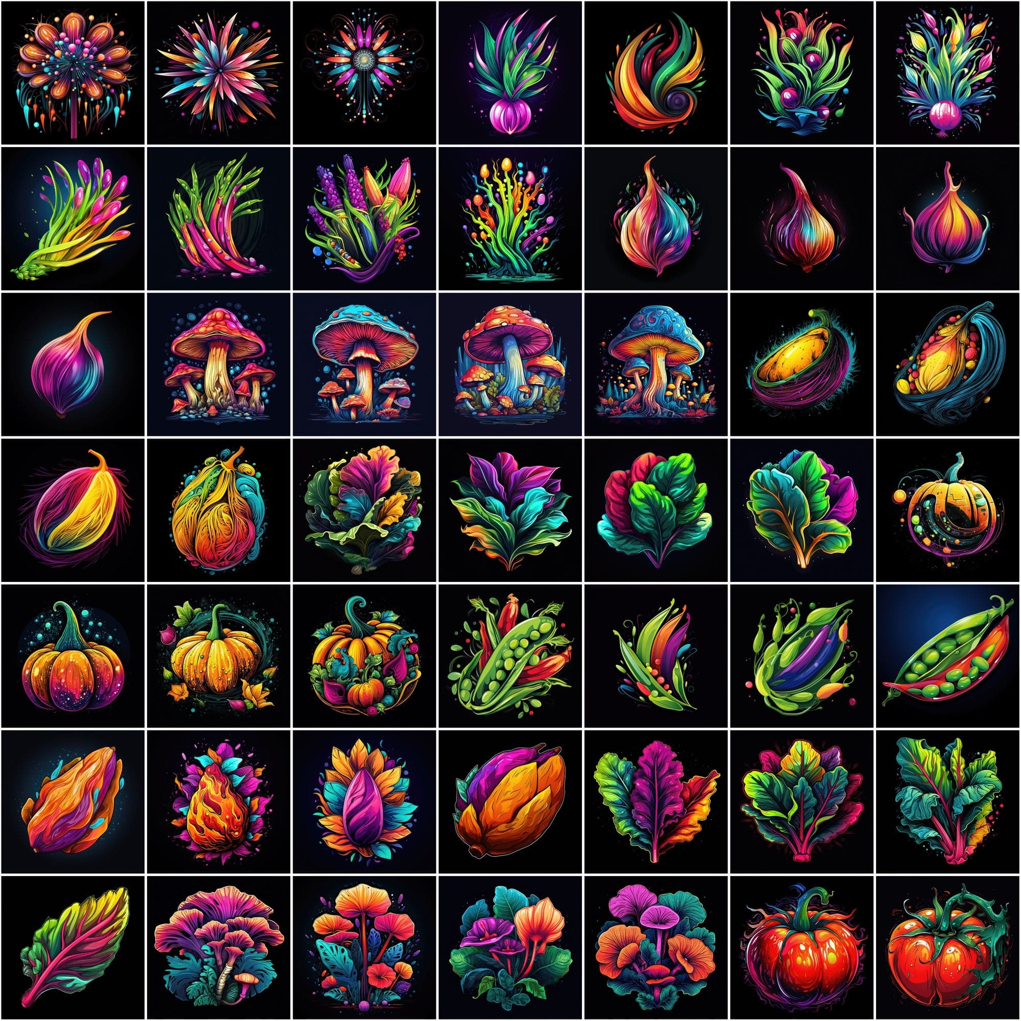 Unique Fruit and Vegetable Image Pack - 590 High-Resolution, Commercial License Included Digital Download Sumobundle
