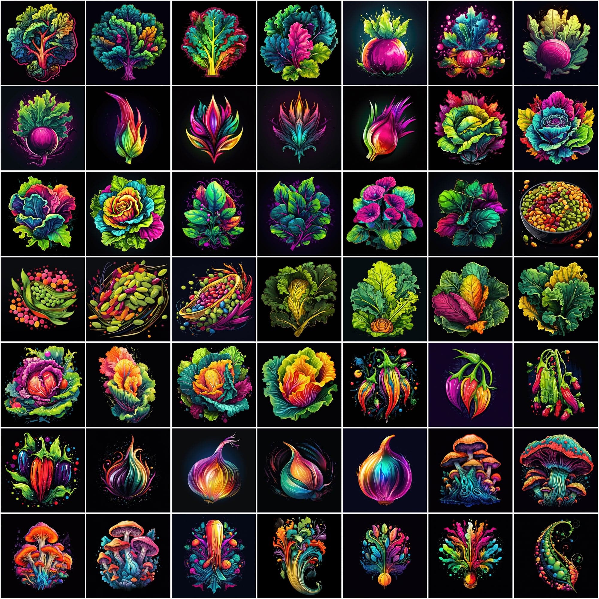 Unique Fruit and Vegetable Image Pack - 590 High-Resolution, Commercial License Included Digital Download Sumobundle