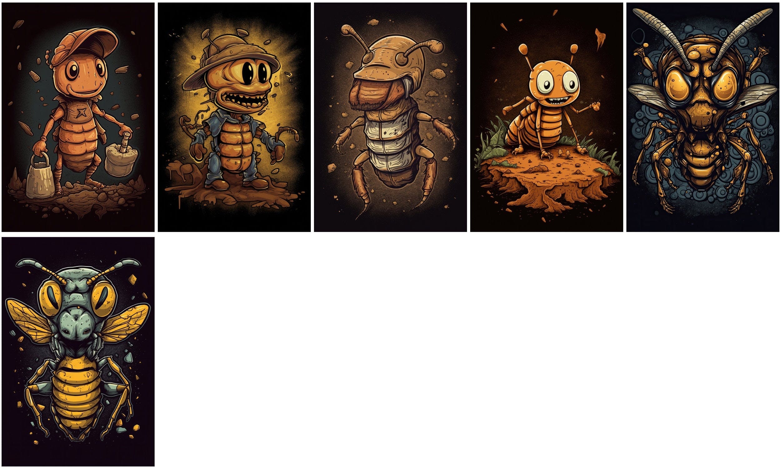 Unique Insect Bundle: 100 Premium Images for T-Shirt & Wall Art Designs Digital Download Sumobundle