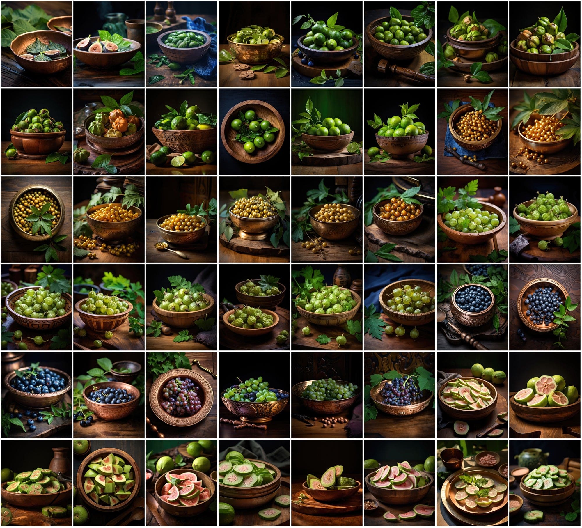 Vibrant Fruit Bowl Image Collection - 620 High-Resolution JPEGs with Commercial License, Colorful and Diverse Digital Download Sumobundle