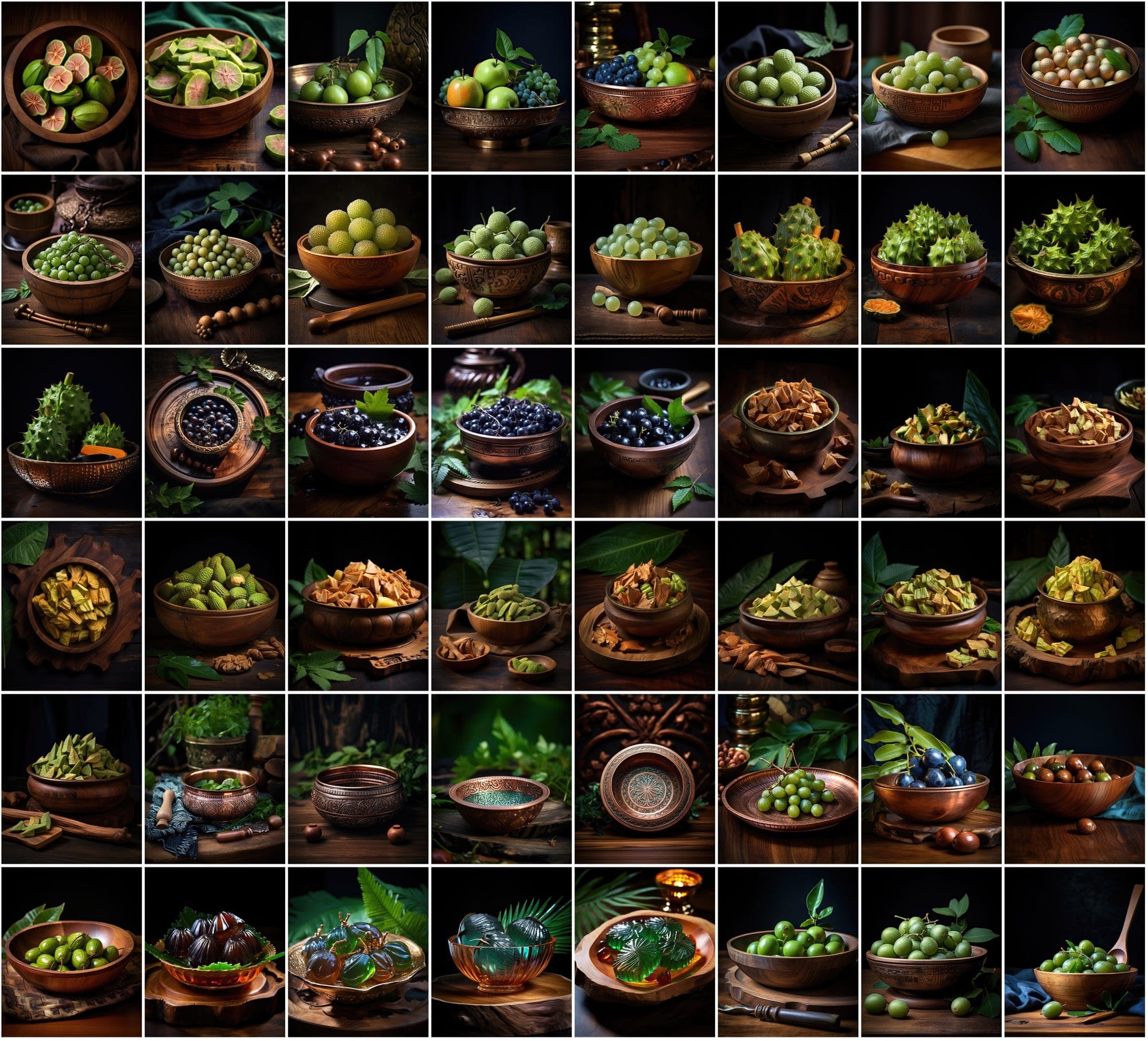 Vibrant Fruit Bowl Image Collection - 620 High-Resolution JPEGs with Commercial License, Colorful and Diverse Digital Download Sumobundle