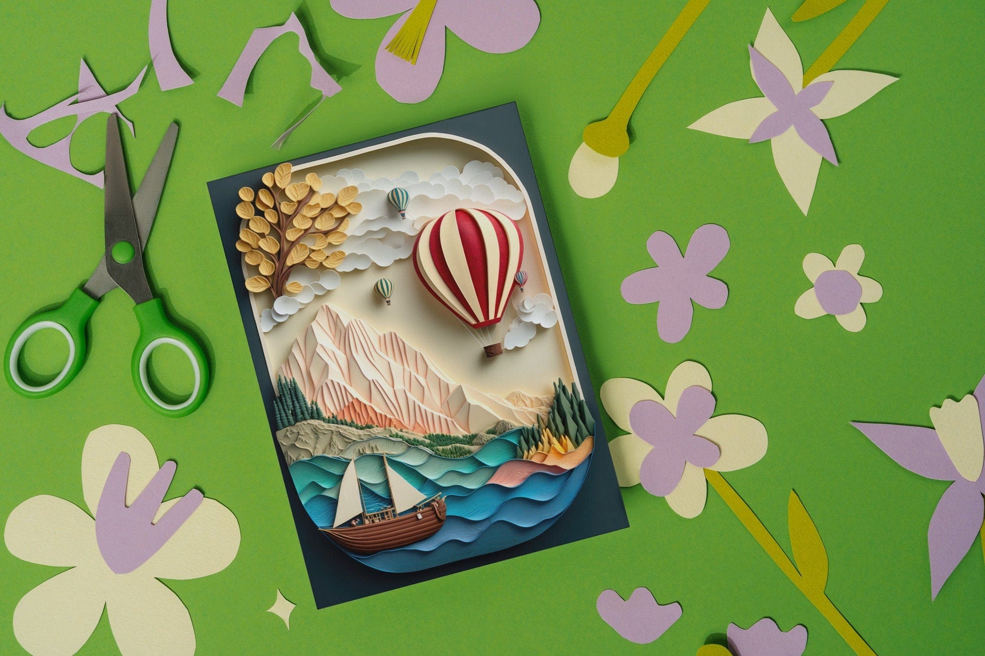 Whimsical Plasticine Air Balloon Images Bundle - 75 Colorful Designs for DIY Projects, Digital Download, Iphone wallpaper or frames Digital Download Sumobundle