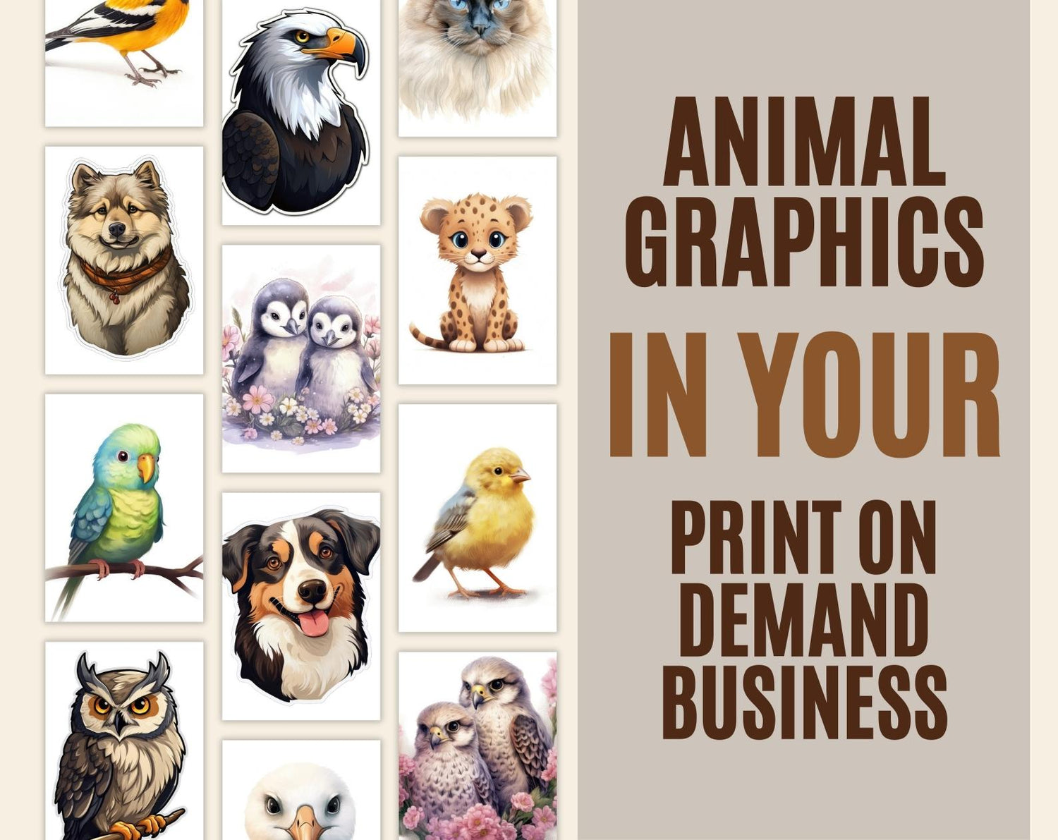 Why Should You Leverage Animal Graphics in Your Print on Demand Business?