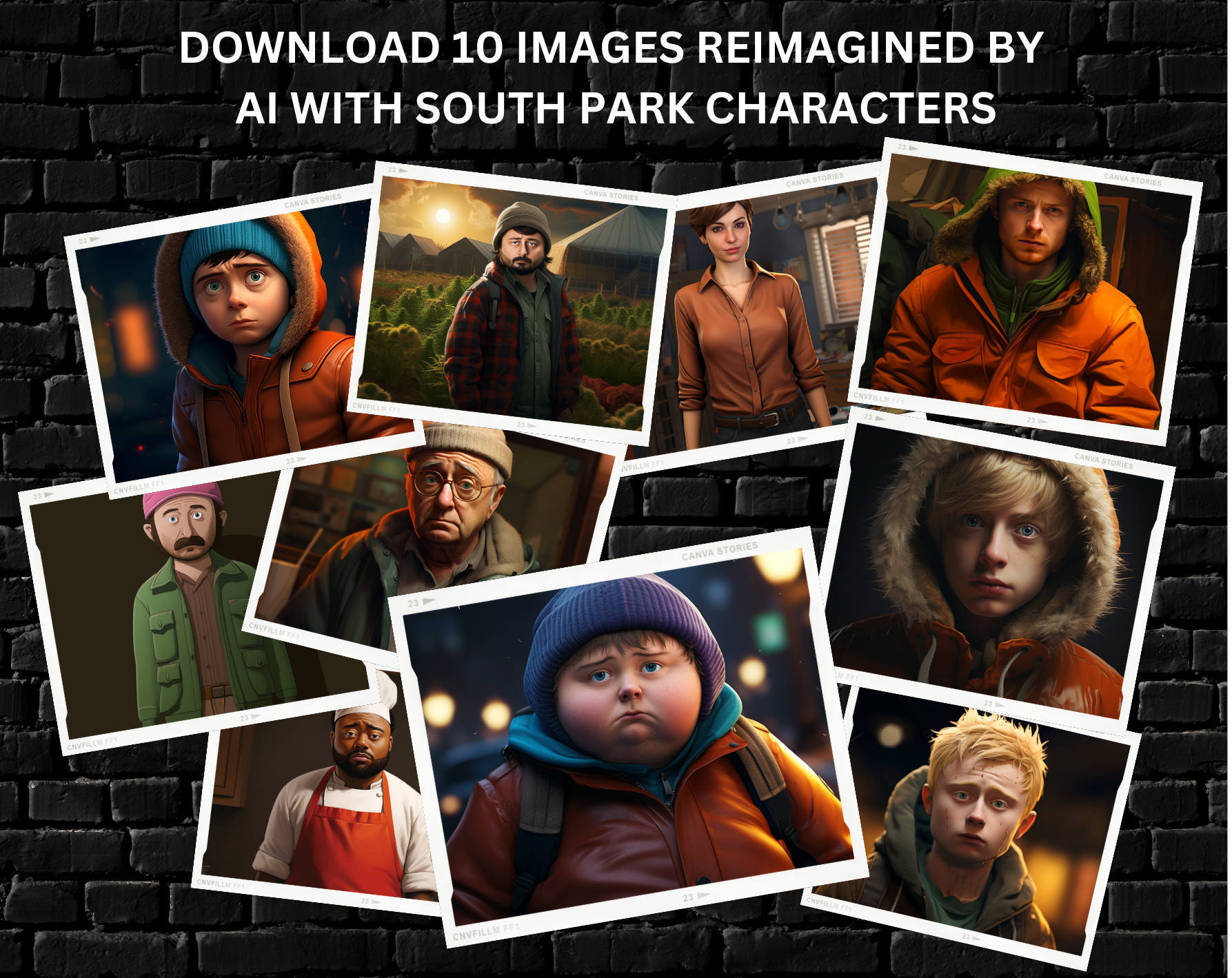 Download 10 Images Reimagined by AI with South Park Characters