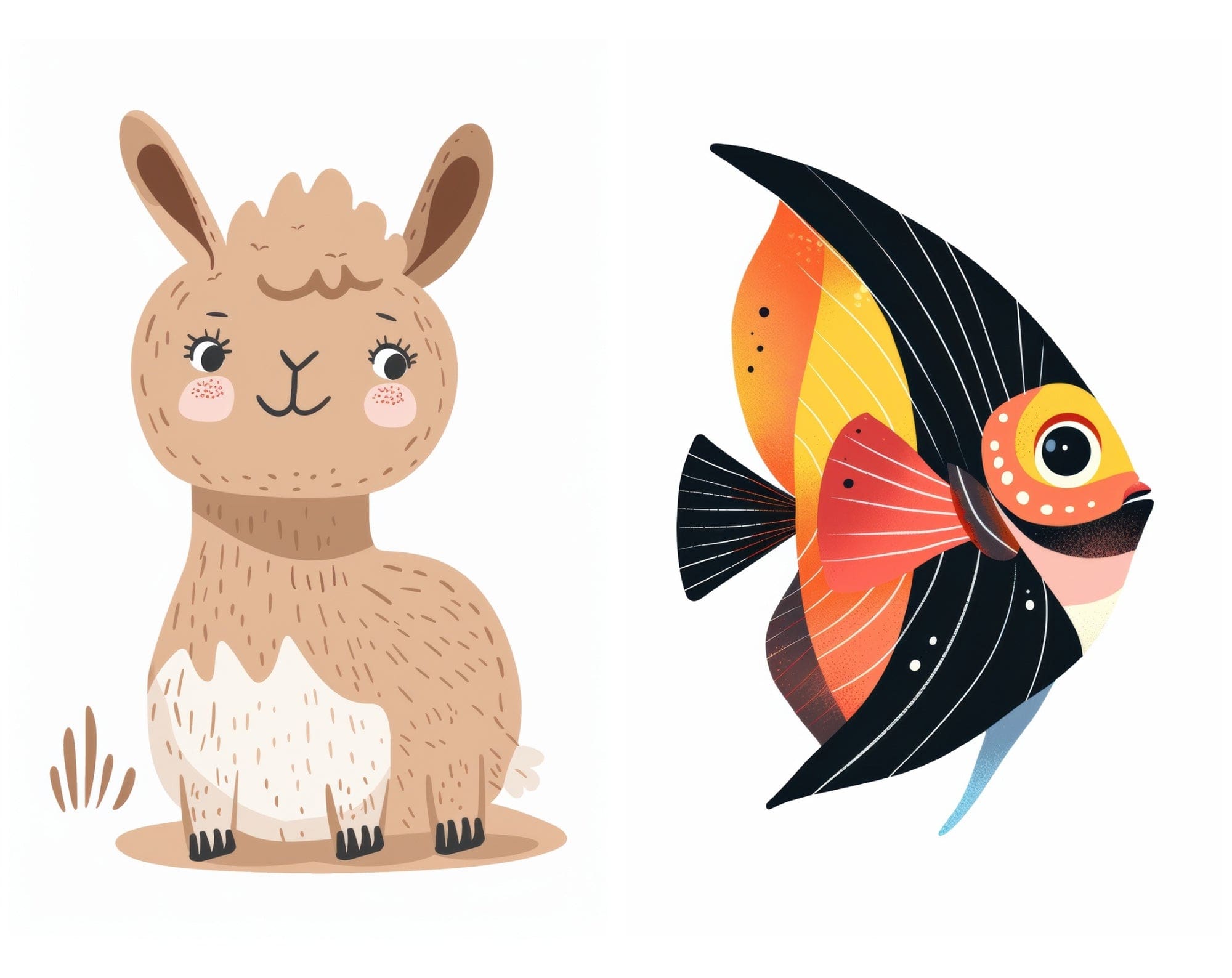 1000 Whimsical Animal Illustrations Bundle | Commercial License Digital Download Sumobundle