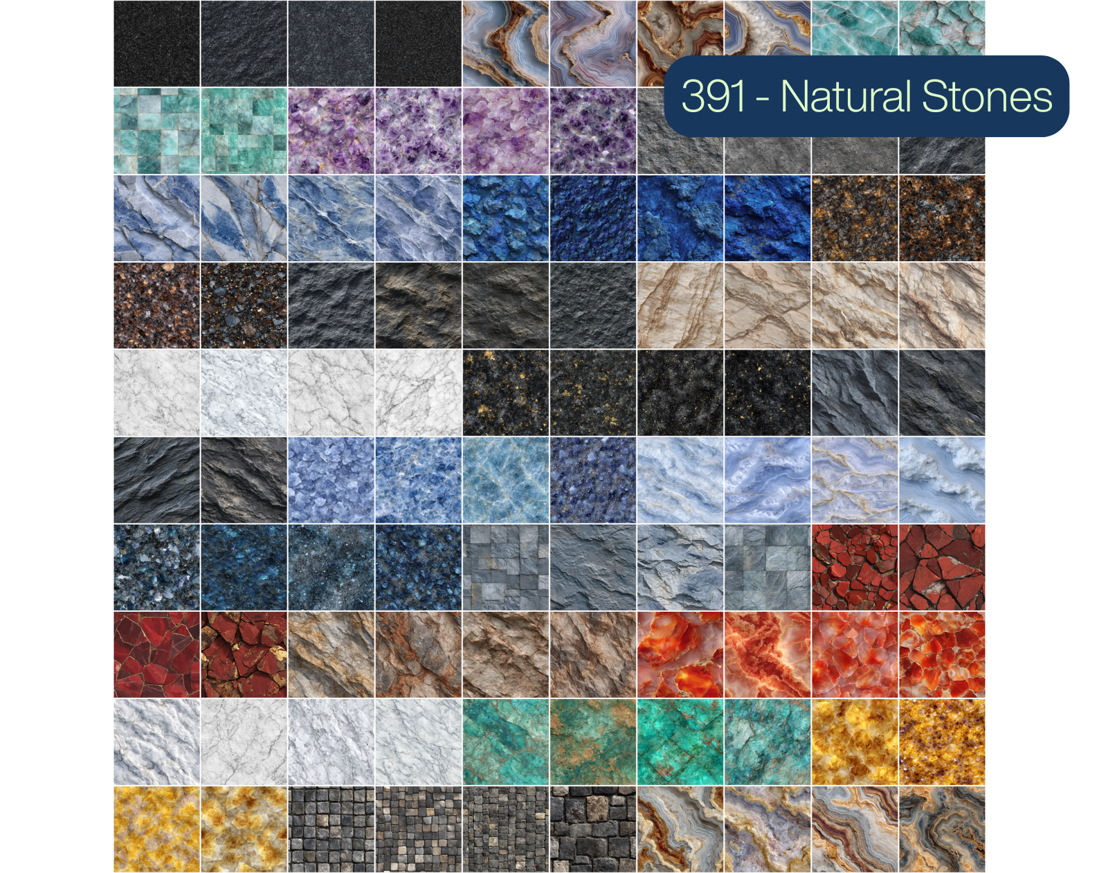 3155 Seamless Patterns Mega Bundle – Fabrics, Wood, Stone, Metal, Organic, Paper & More (Commercial Use)