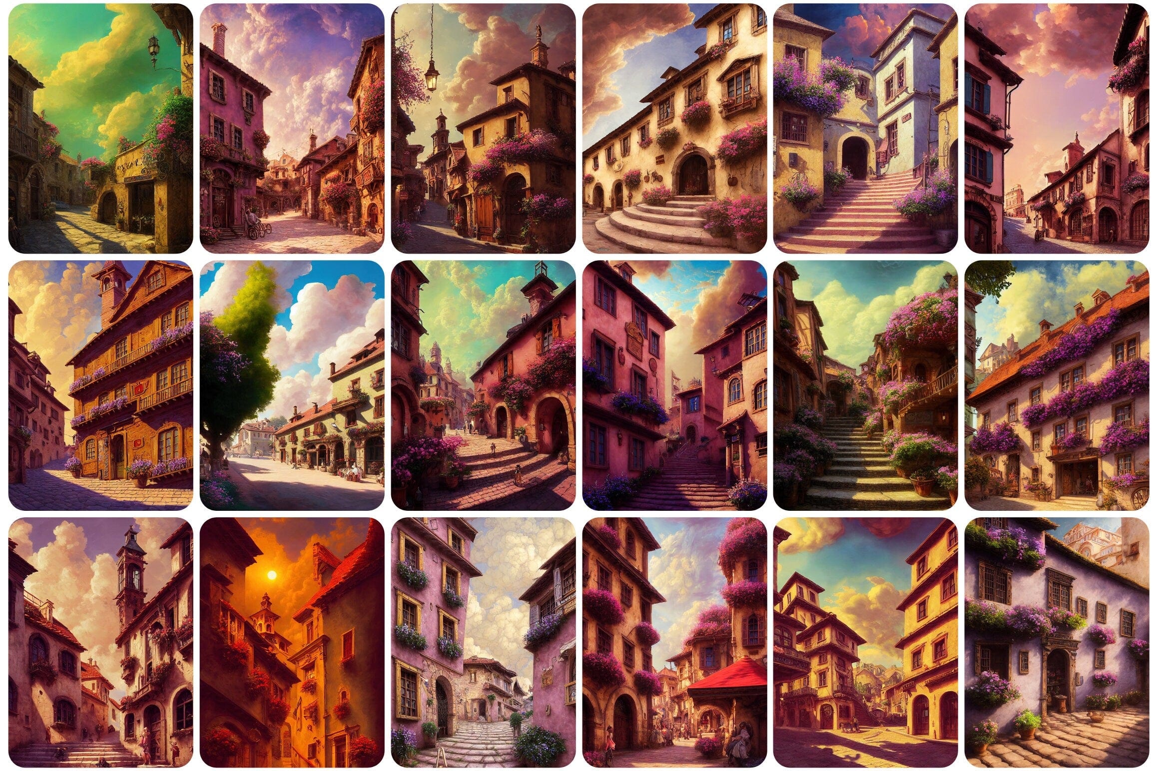 110+ High-Resolution Paintings of Renaissance-Inspired Taverns and Villas - Good for Home Decor, Art History Study - Historical Architecture Digital Download Sumobundle