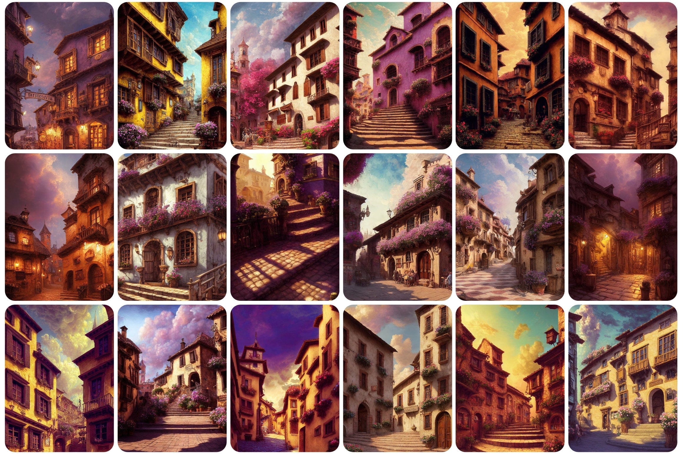 110+ High-Resolution Paintings of Renaissance-Inspired Taverns and Villas - Good for Home Decor, Art History Study - Historical Architecture Digital Download Sumobundle