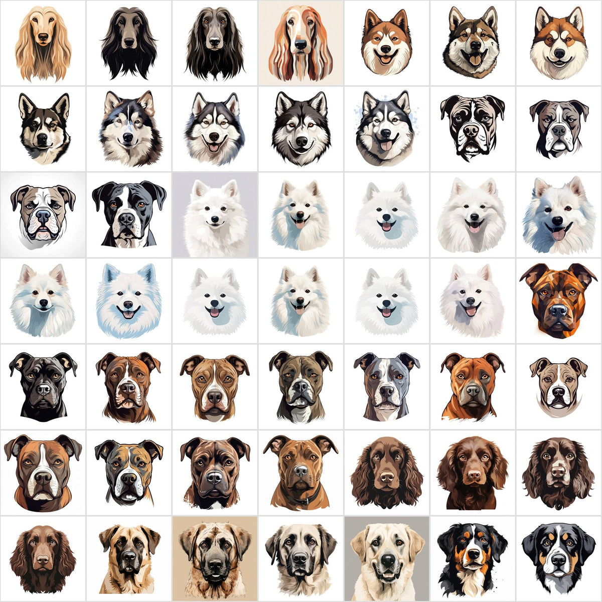 1180 Premium Dog Breed Images: High-Resolution, Transparent & White Ba