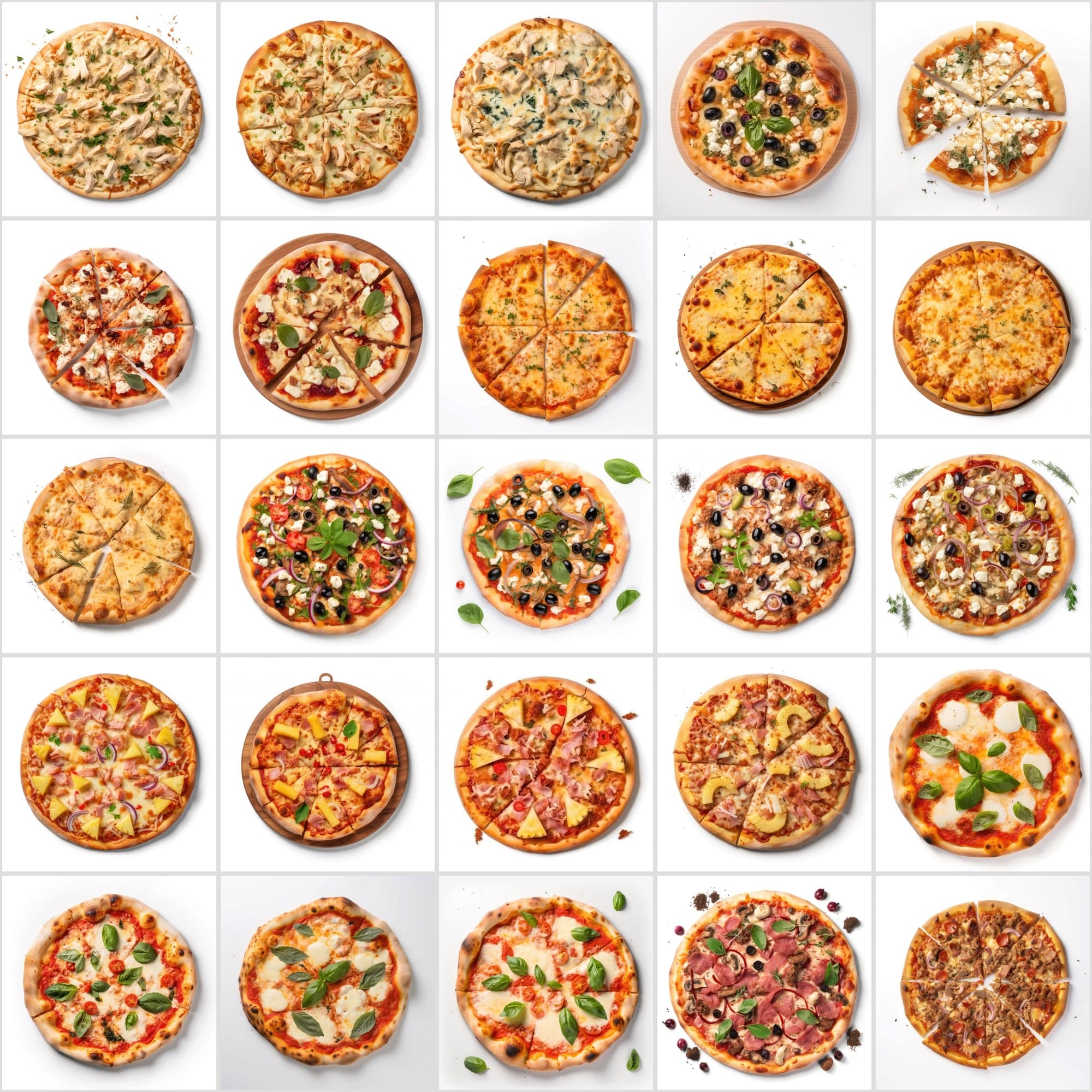 120 Pizza Images with Commercial License - Transparent PNG Digital Download Sumobundle