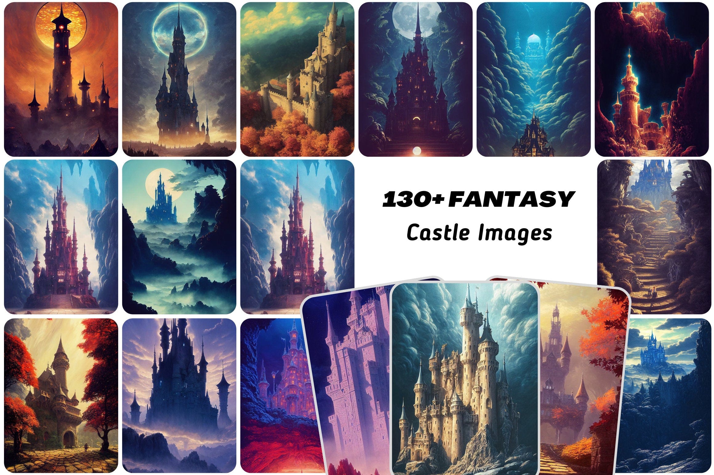 130+ Fantasy Castle Images Digital Download Sumobundle