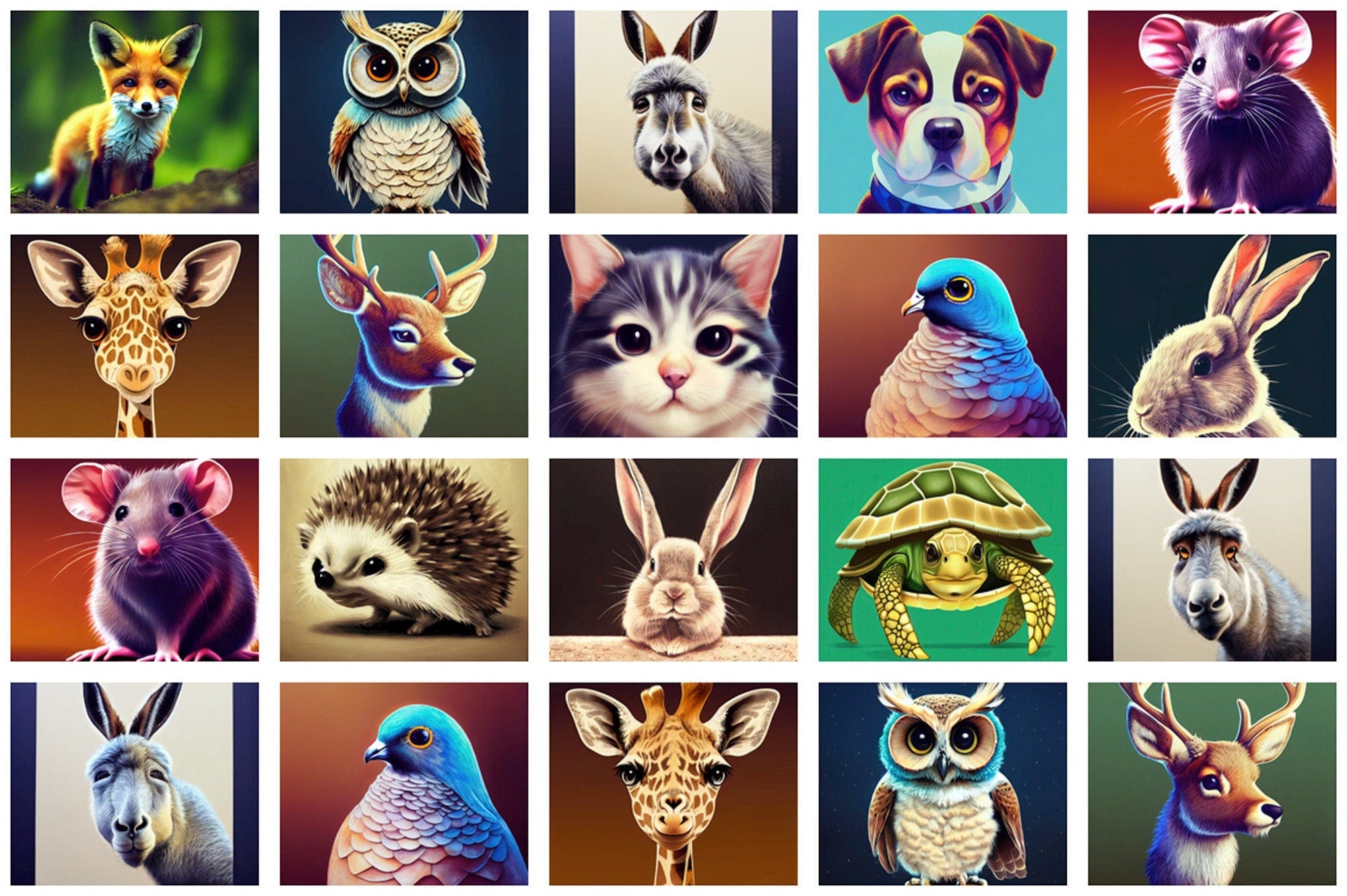 144 Stock Images with Cute  and Funny Animals Digital Download Sumobundle