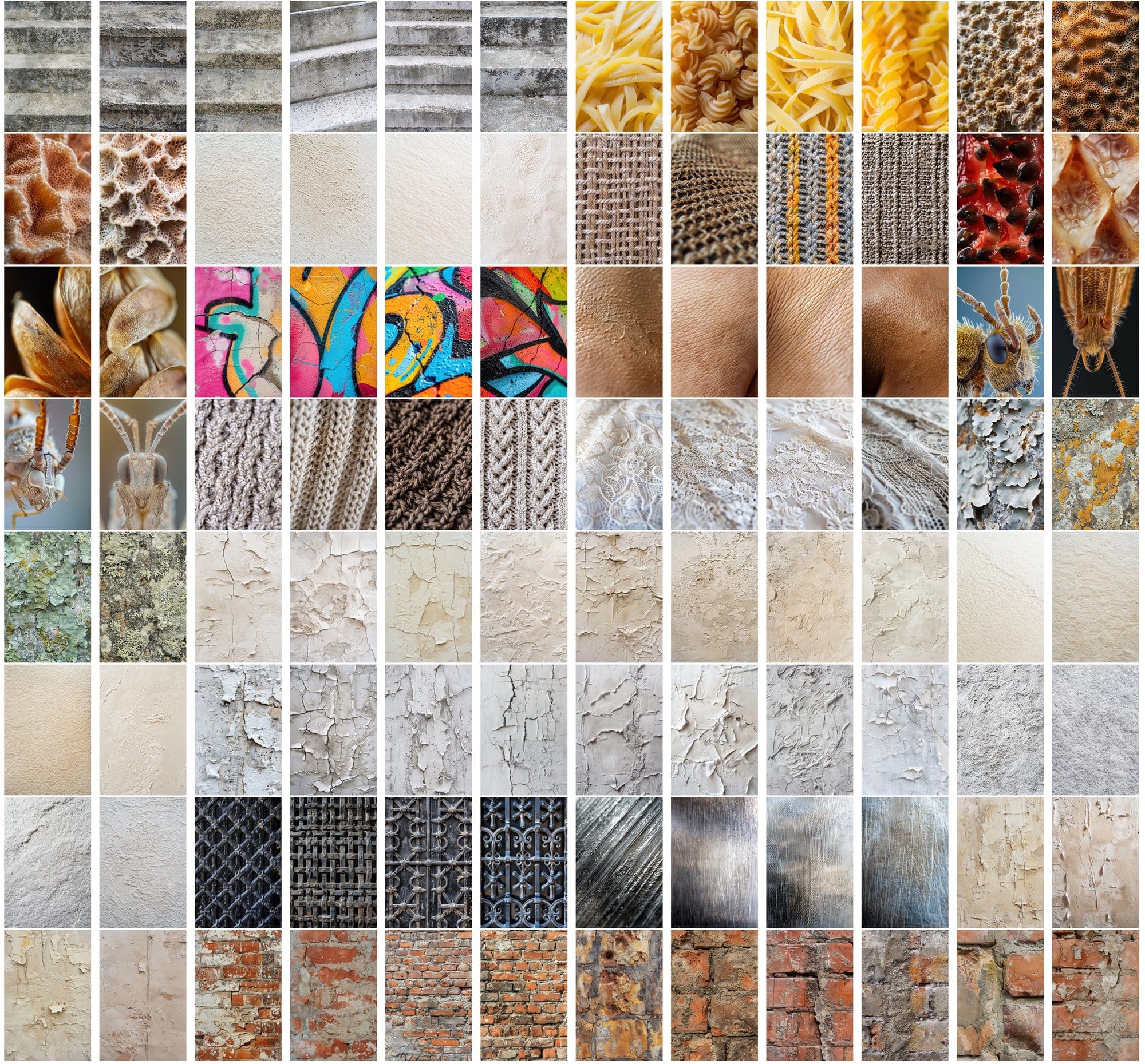 1700+ High-Resolution Texture JPG Images | Plaster, Urban, Fabric, Organic, Abstract & More | Commercial License Digital Download Sumobundle