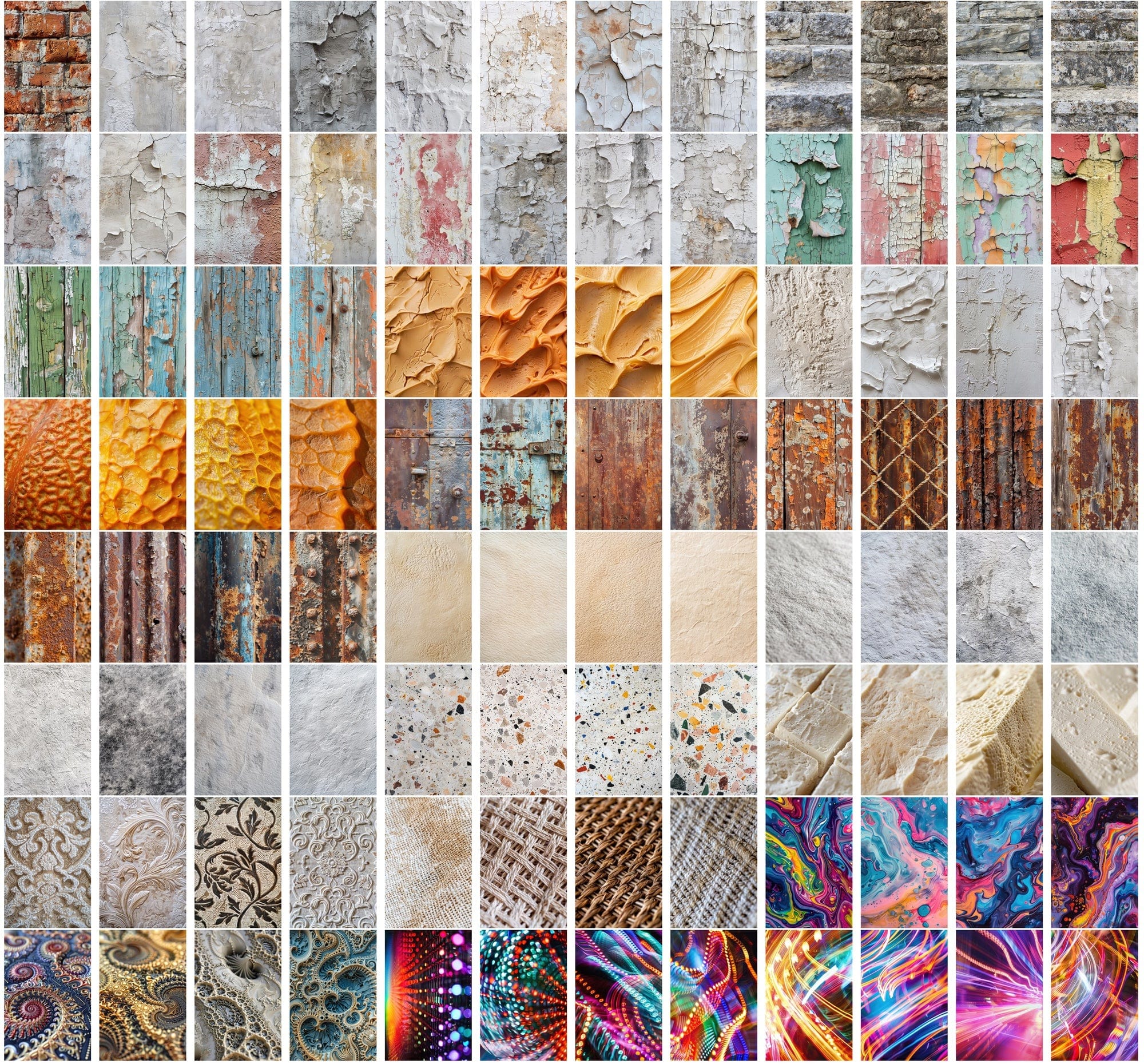 1700+ High-Resolution Texture JPG Images | Plaster, Urban, Fabric, Organic, Abstract & More | Commercial License Digital Download Sumobundle