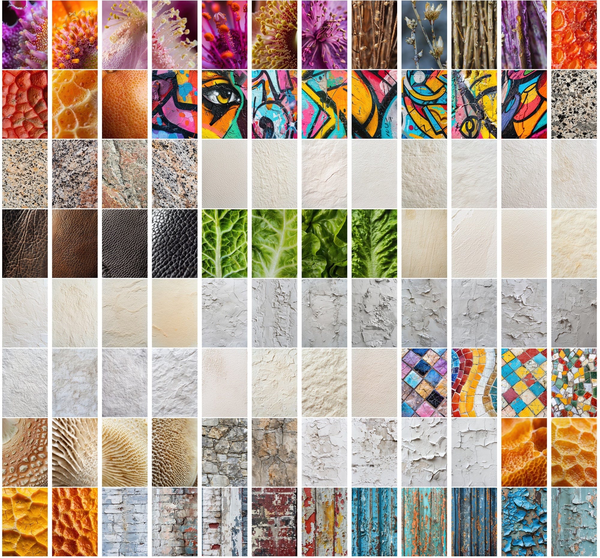 1700+ High-Resolution Texture JPG Images | Plaster, Urban, Fabric, Organic, Abstract & More | Commercial License Digital Download Sumobundle