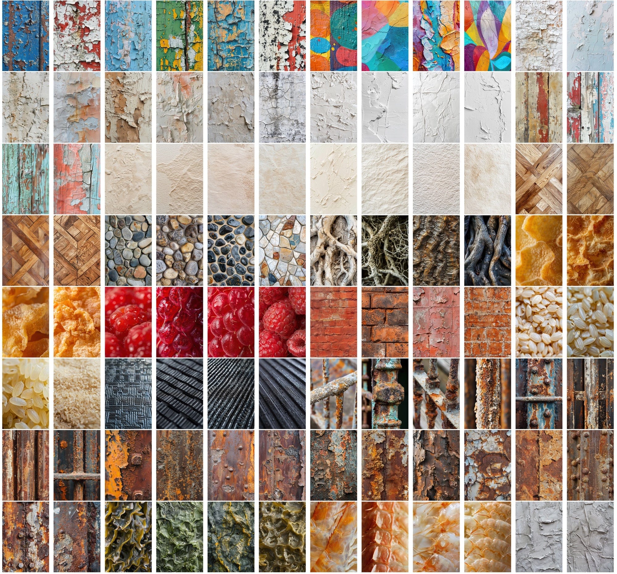 1700+ High-Resolution Texture JPG Images | Plaster, Urban, Fabric, Organic, Abstract & More | Commercial License Digital Download Sumobundle