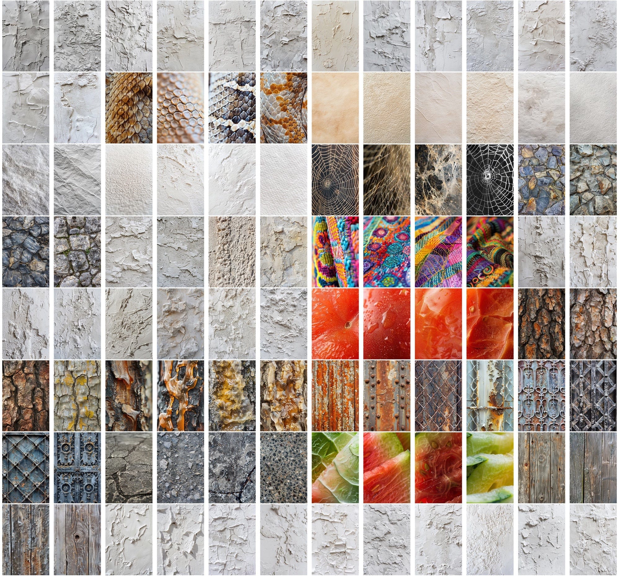 1700+ High-Resolution Texture JPG Images | Plaster, Urban, Fabric, Organic, Abstract & More | Commercial License Digital Download Sumobundle