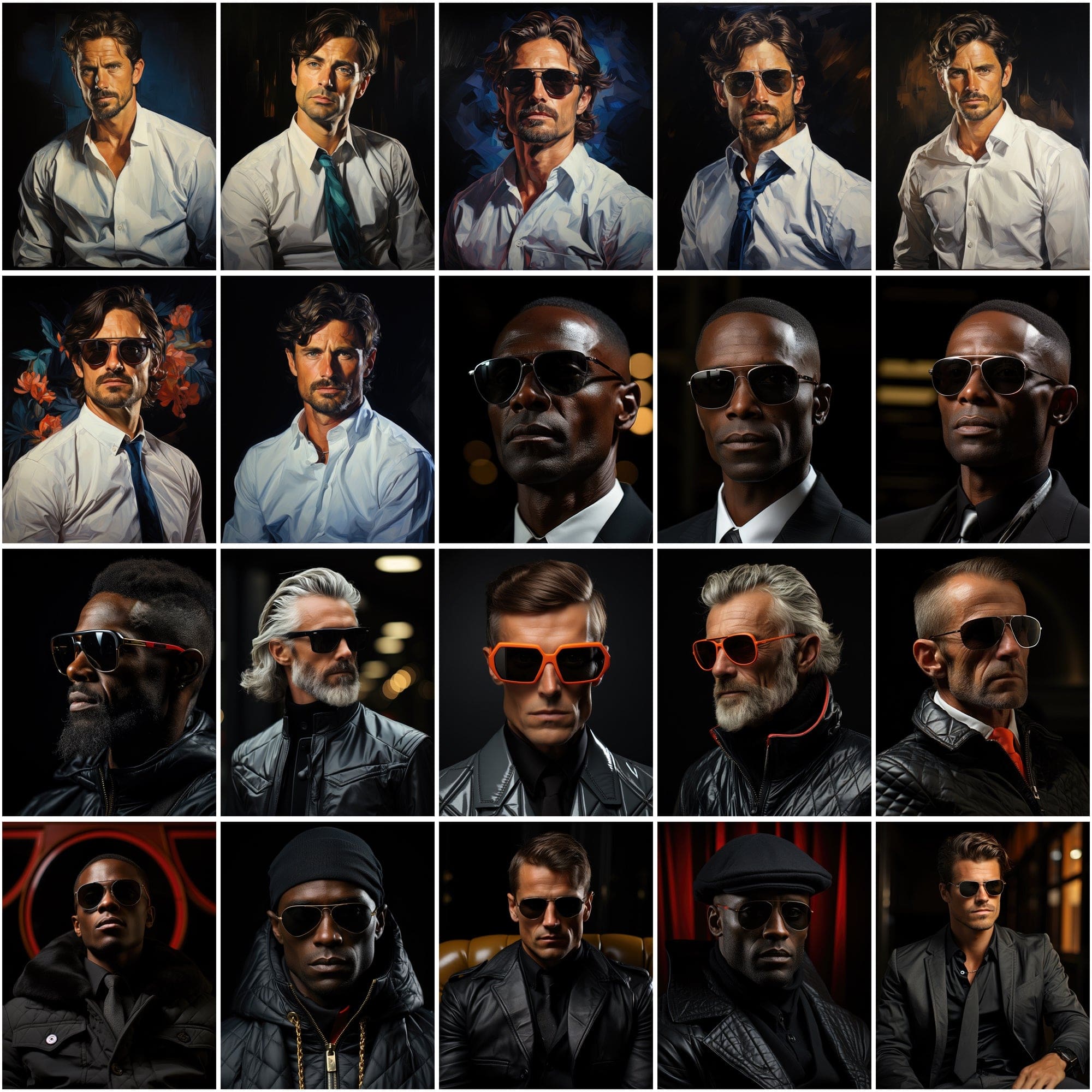 187 Premium PNG Images of Fashionable Men, Colorful High-Resolution Portraits, Commercial License Included Digital Download Sumobundle