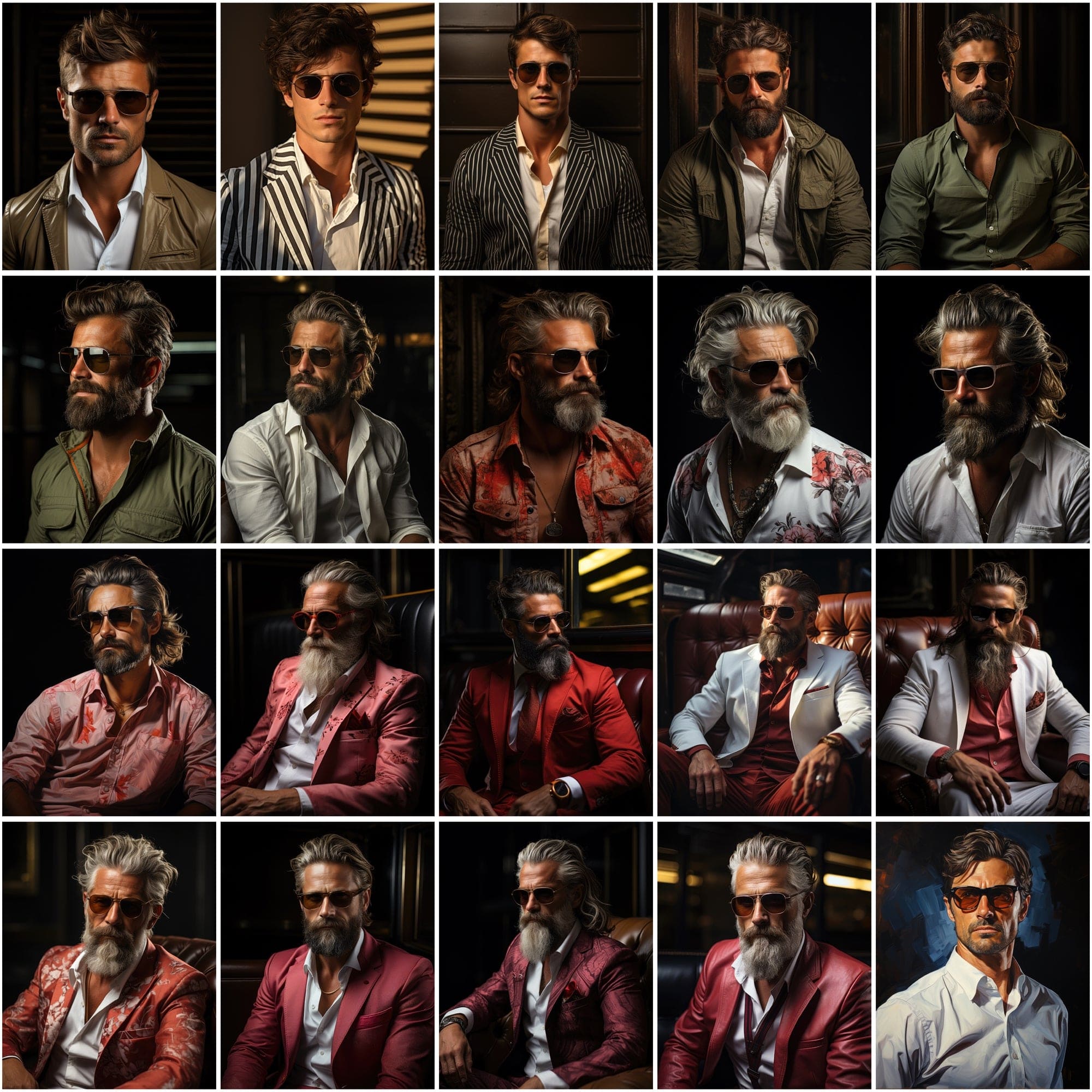 187 Premium PNG Images of Fashionable Men, Colorful High-Resolution Portraits, Commercial License Included Digital Download Sumobundle