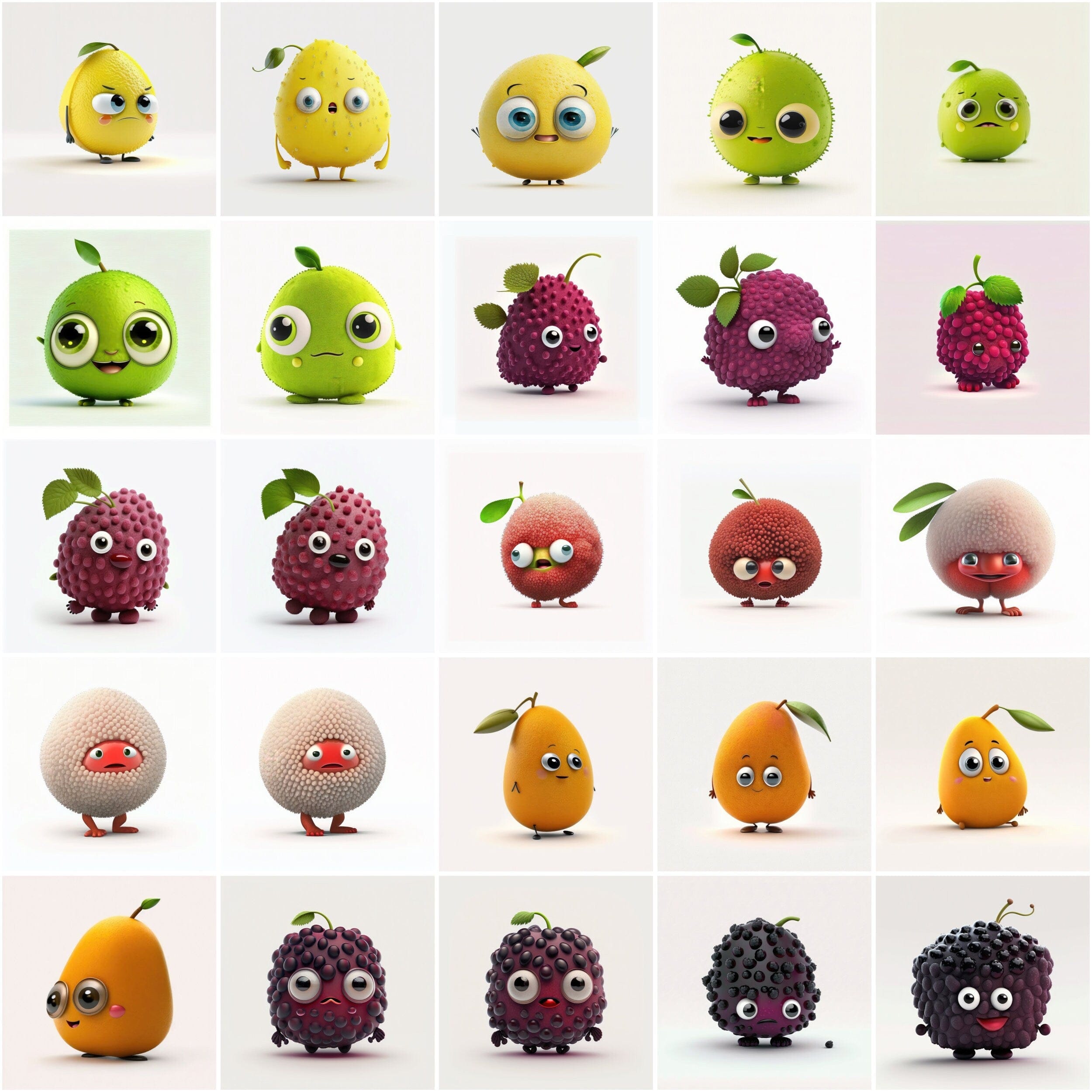 190 Funny Fruit Images Bundle, PNGs with Transparent Background for Social Media, Scrapbooking, Commercial License, Fruits No Background Digital Download Sumobundle