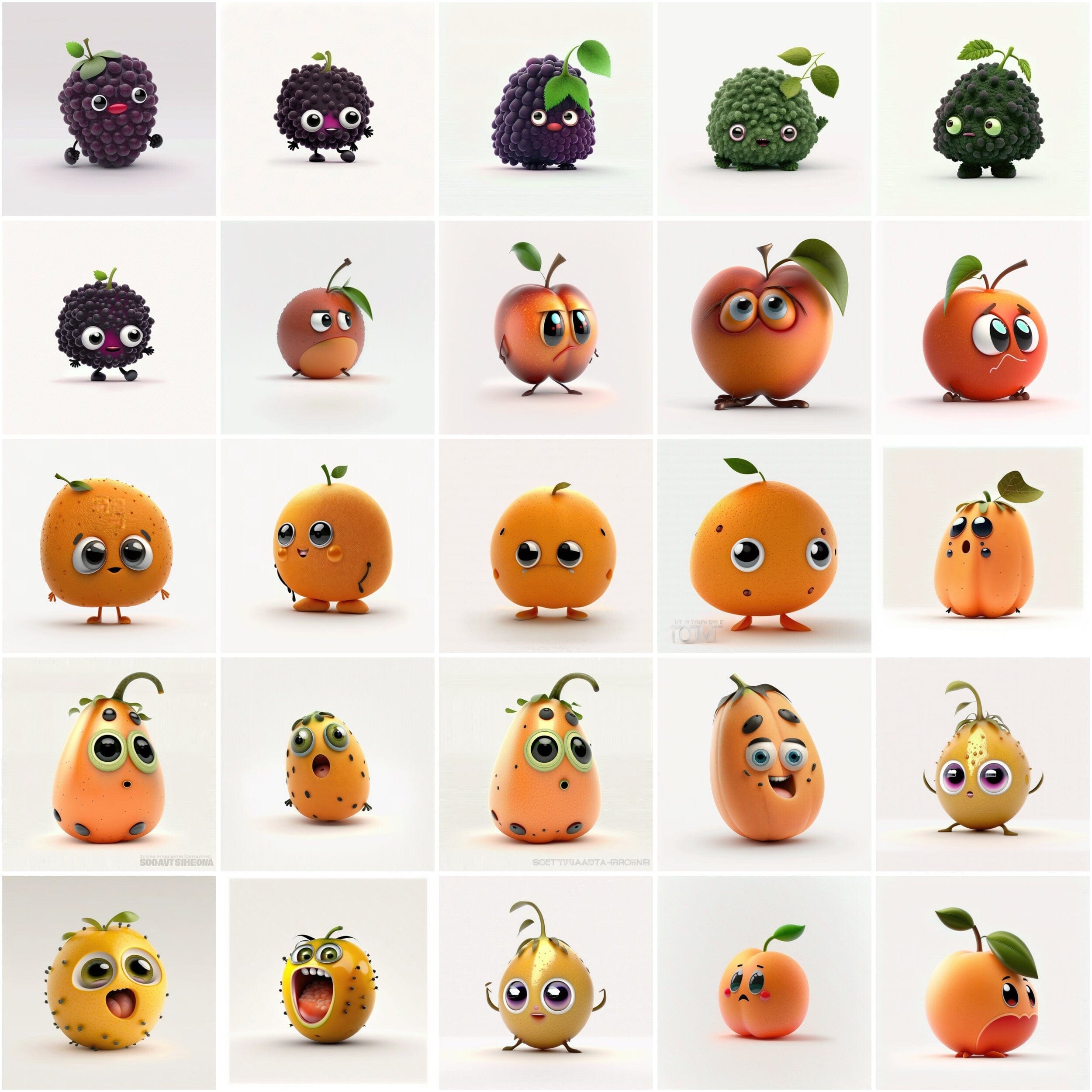 190 Funny Fruit Images Bundle, PNGs with Transparent Background for Social Media, Scrapbooking, Commercial License, Fruits No Background Digital Download Sumobundle