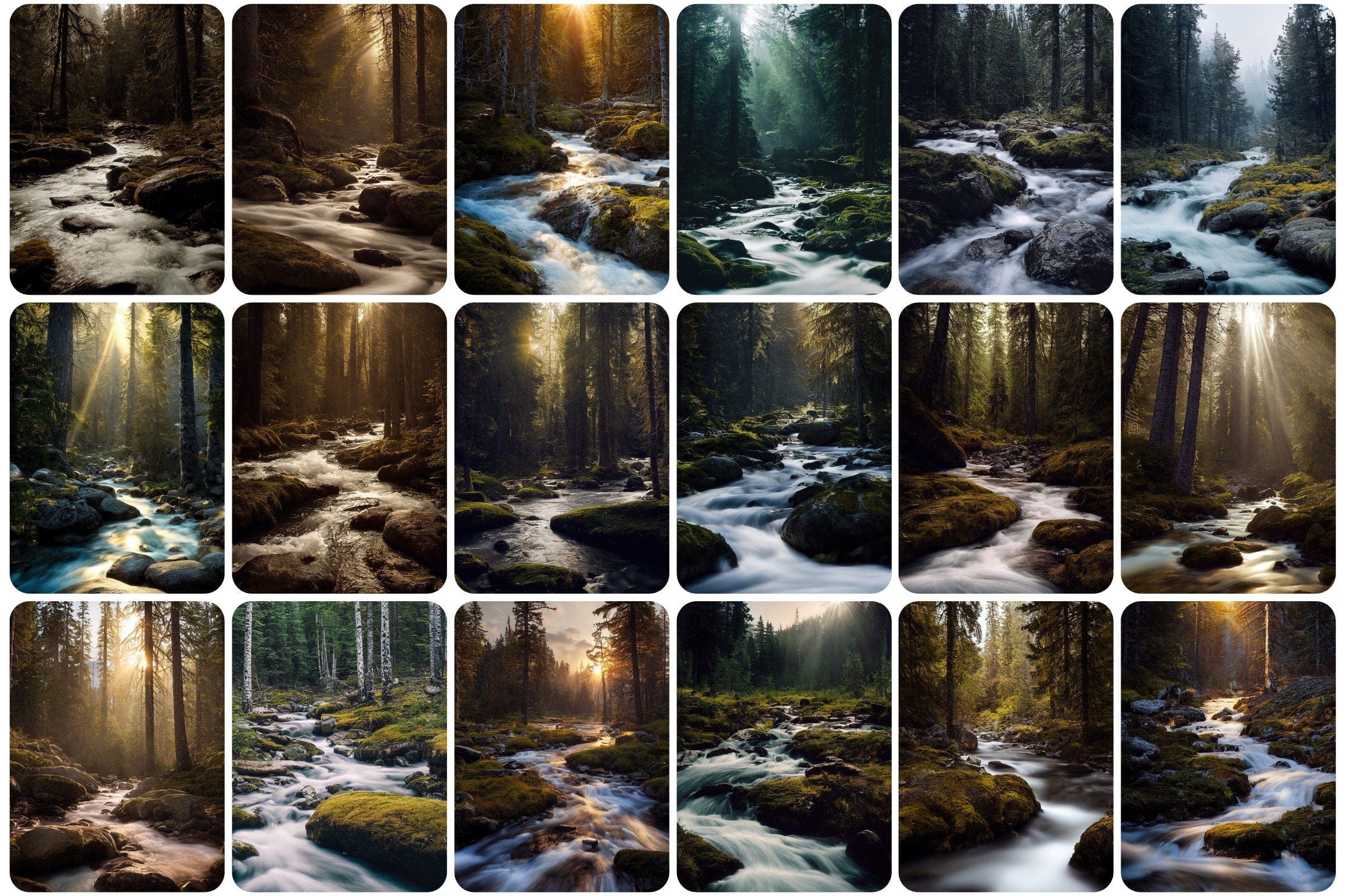 255 Vibrant Forest and Nature Images - Perfect for Home Decor, Photography, and Printables - A Spectacular Collection of Natural Landscapes Digital Download Sumobundle