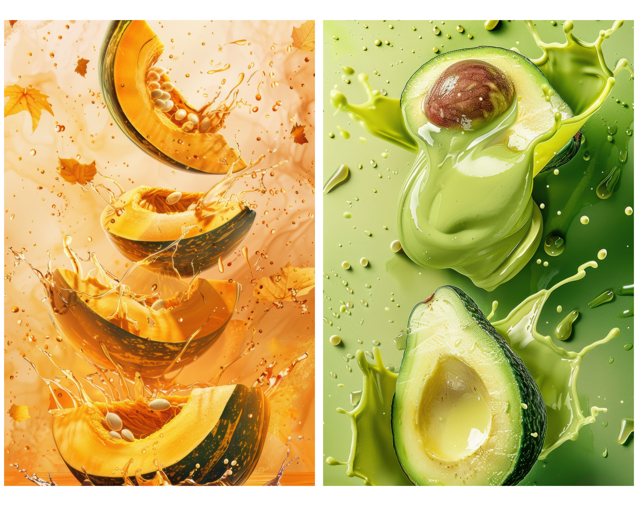 400 High-Resolution Fruit & Vegetable Images with Water Splashes