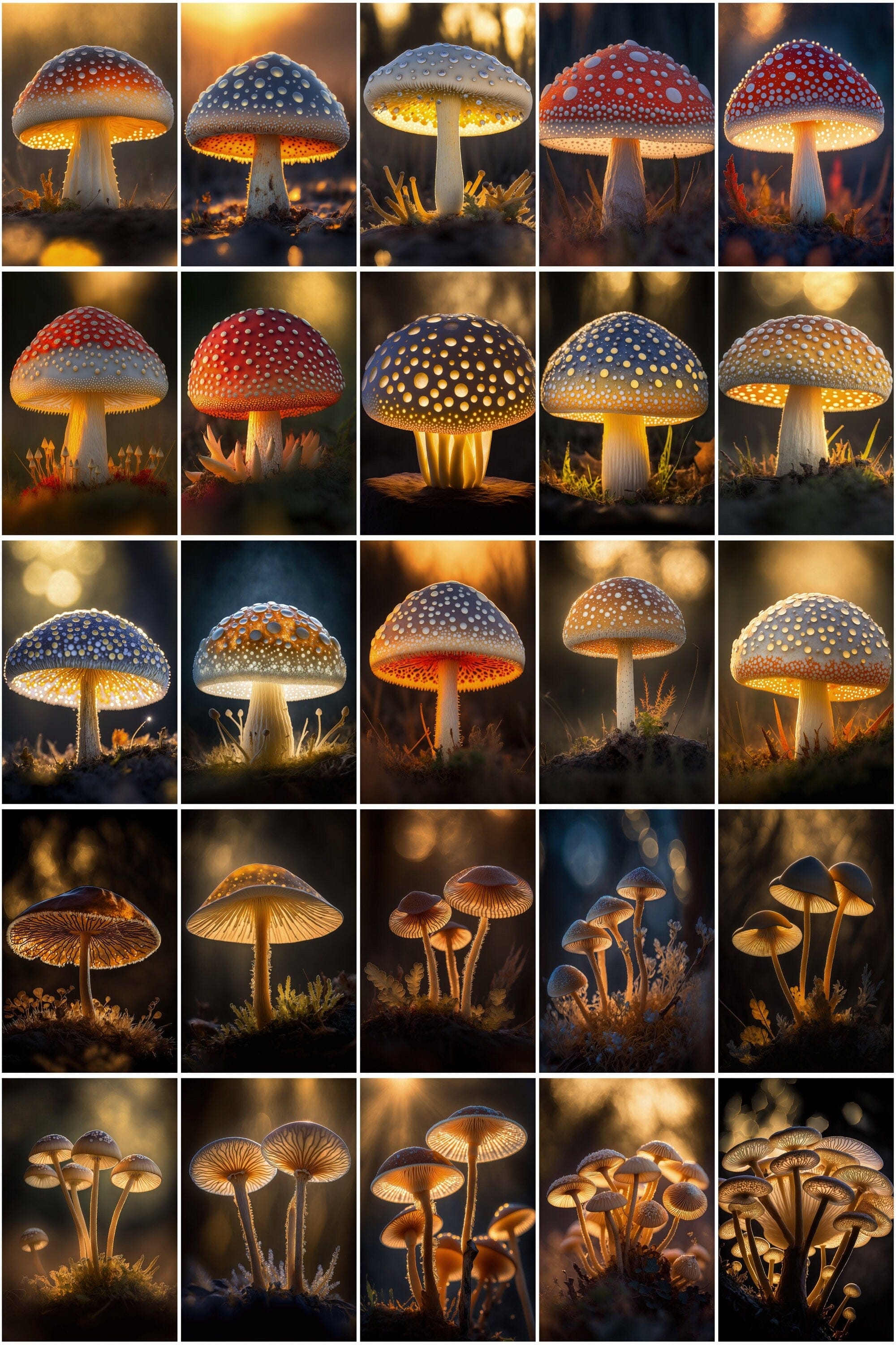 320 High-Quality Images of Mushroom Species - Perfect for Nature Lovers and Researchers! Digital Download Sumobundle