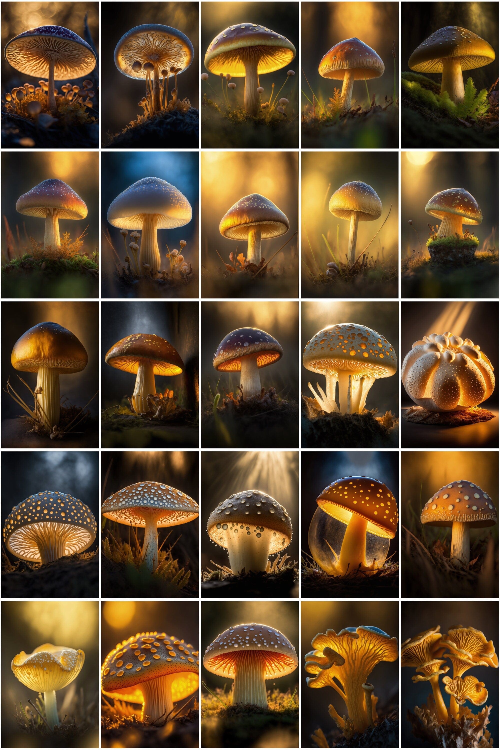 320 High-Quality Images of Mushroom Species - Perfect for Nature Lovers and Researchers! Digital Download Sumobundle