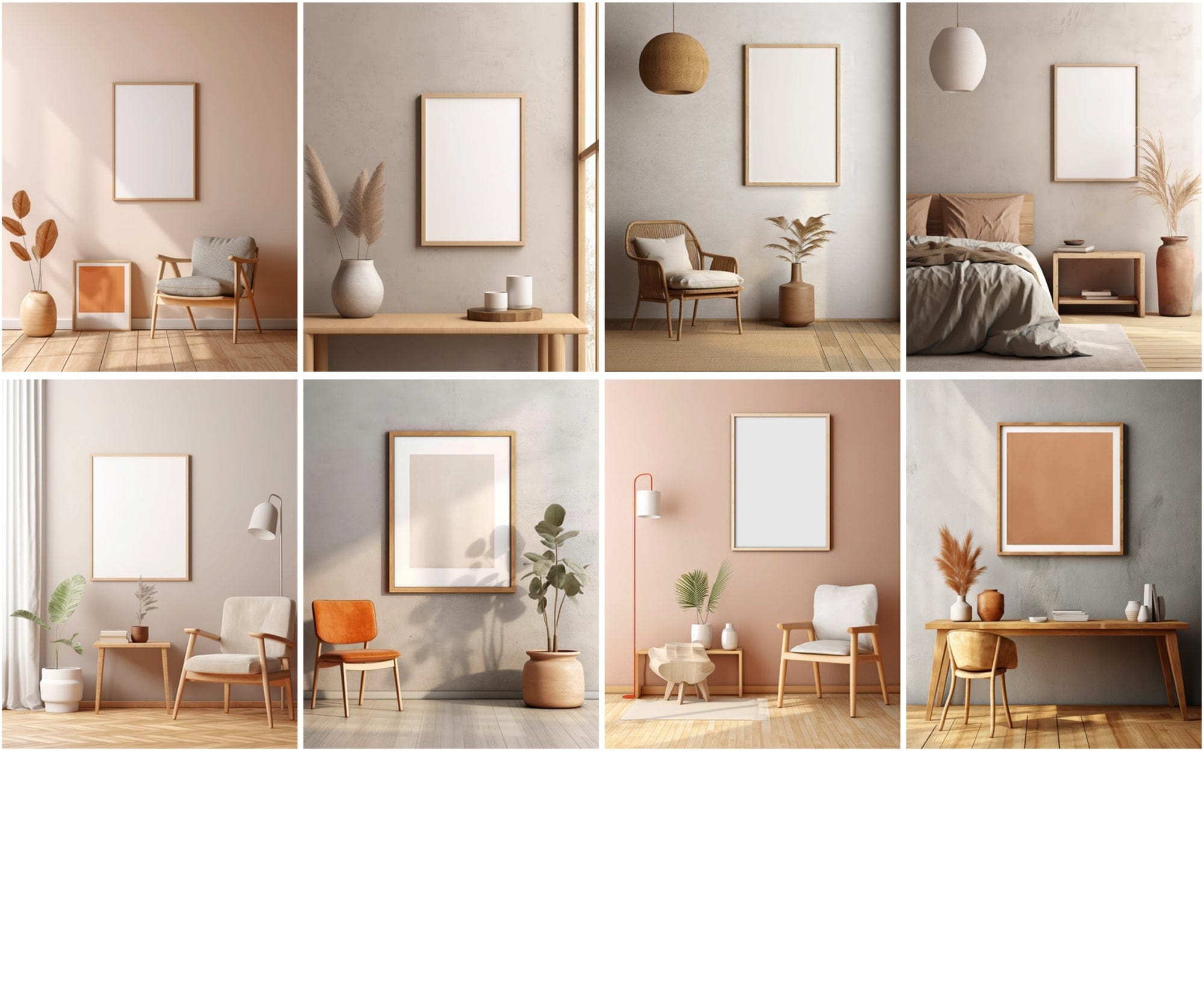 320 Scandinavian Frame Mockups Bundle - Professional Wall Art Mockups Digital Download Sumobundle