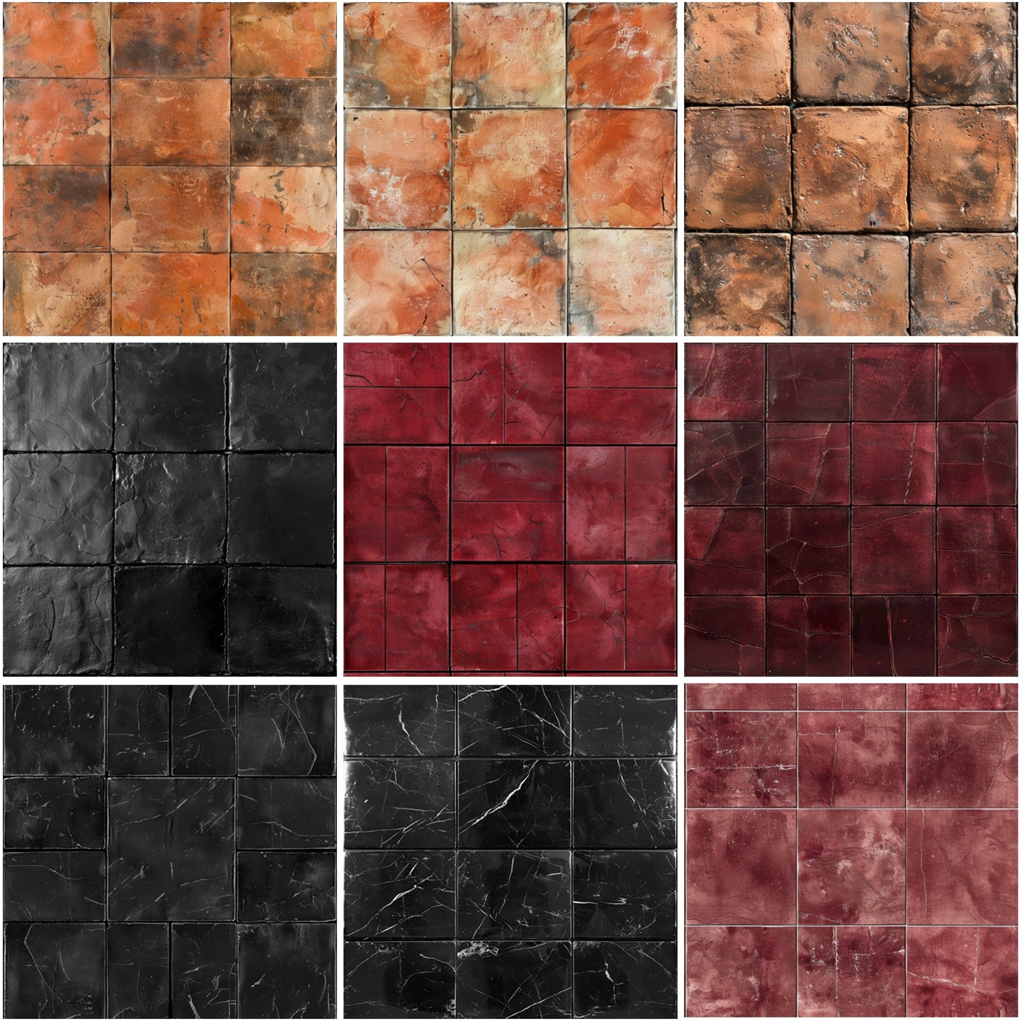 330 Ceramic Tile Seamless Patterns Bundle - High-Resolution JPG, Photoshop PAT - Commercial License Included Digital Download Sumobundle