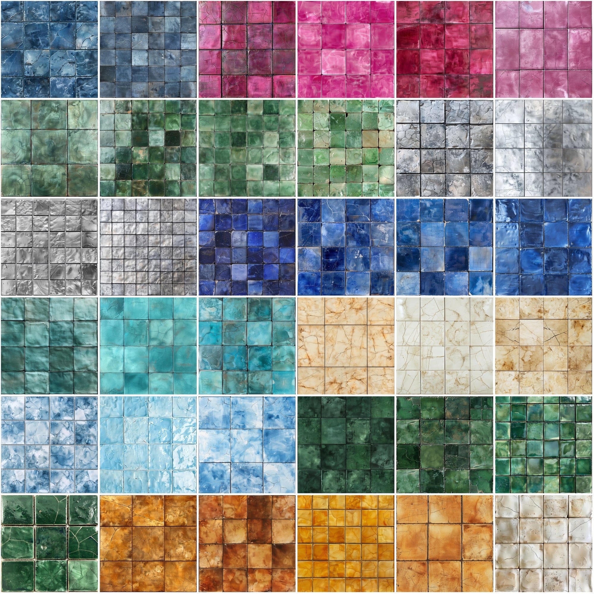 330 Ceramic Tile Seamless Patterns Bundle - High-Resolution JPG, Photoshop PAT - Commercial License Included Digital Download Sumobundle