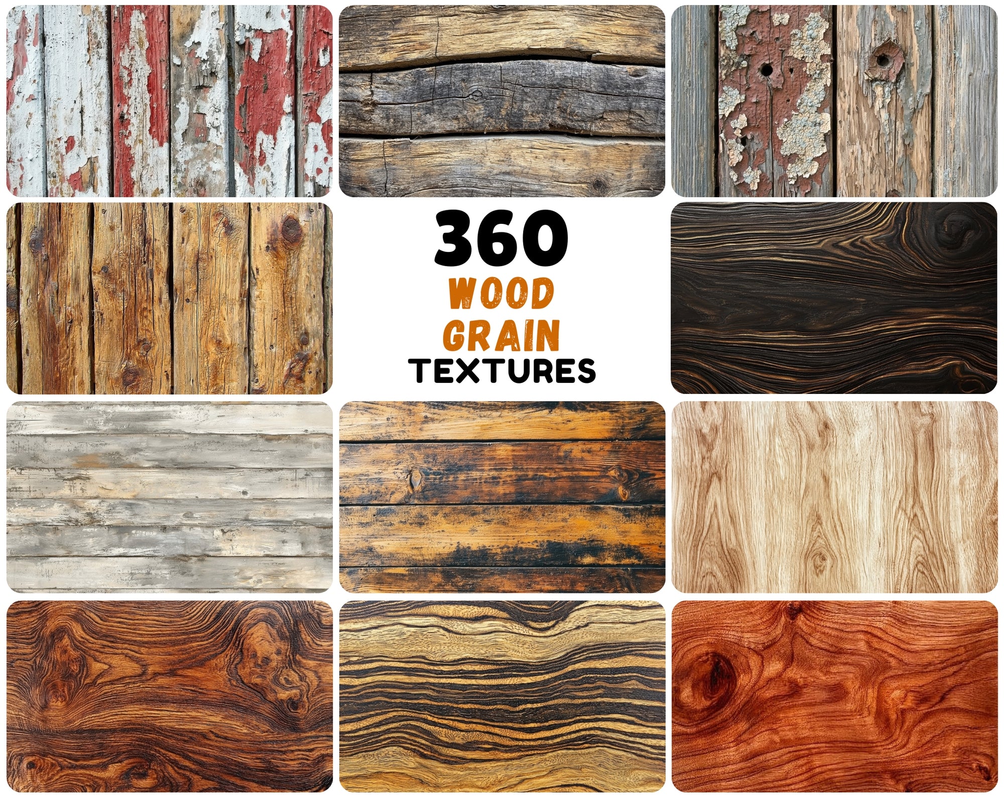 360 Wood Grain Textures