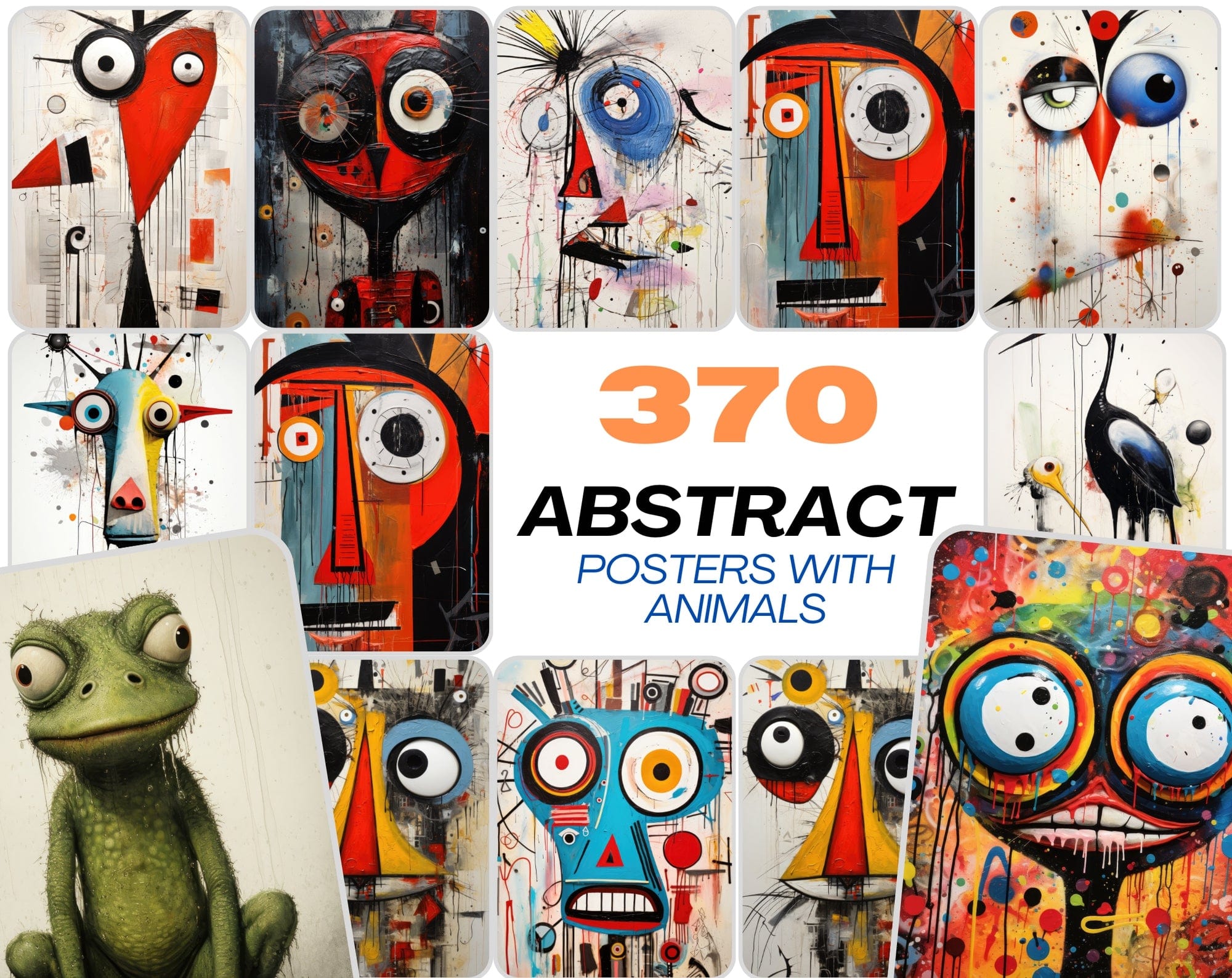 370 Hyperrealism Animal Inspired PNG Bundle - Commercial License Included Digital Download Sumobundle