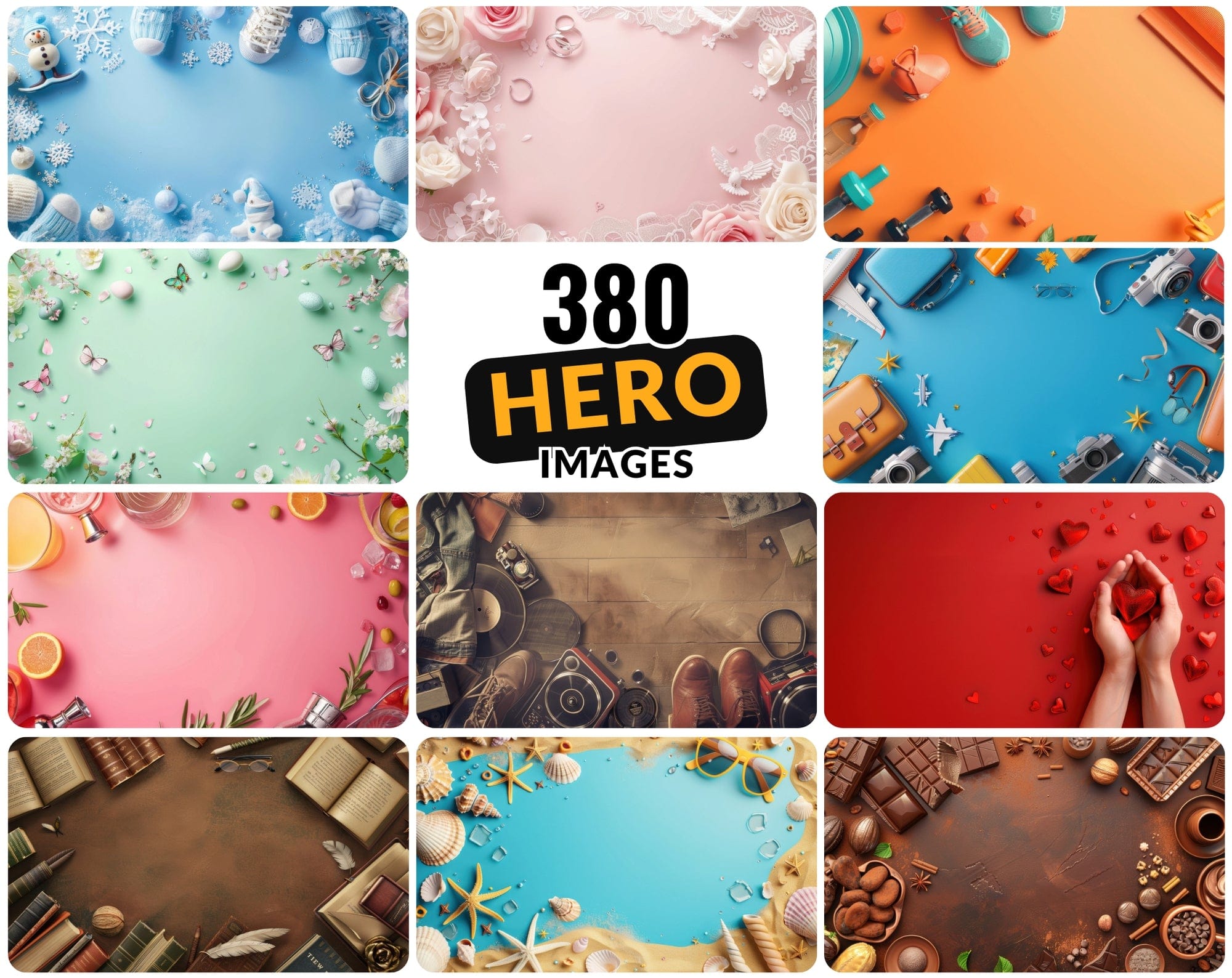 380 Vibrant Hero Images for Websites | Commercial License Digital Download Sumobundle