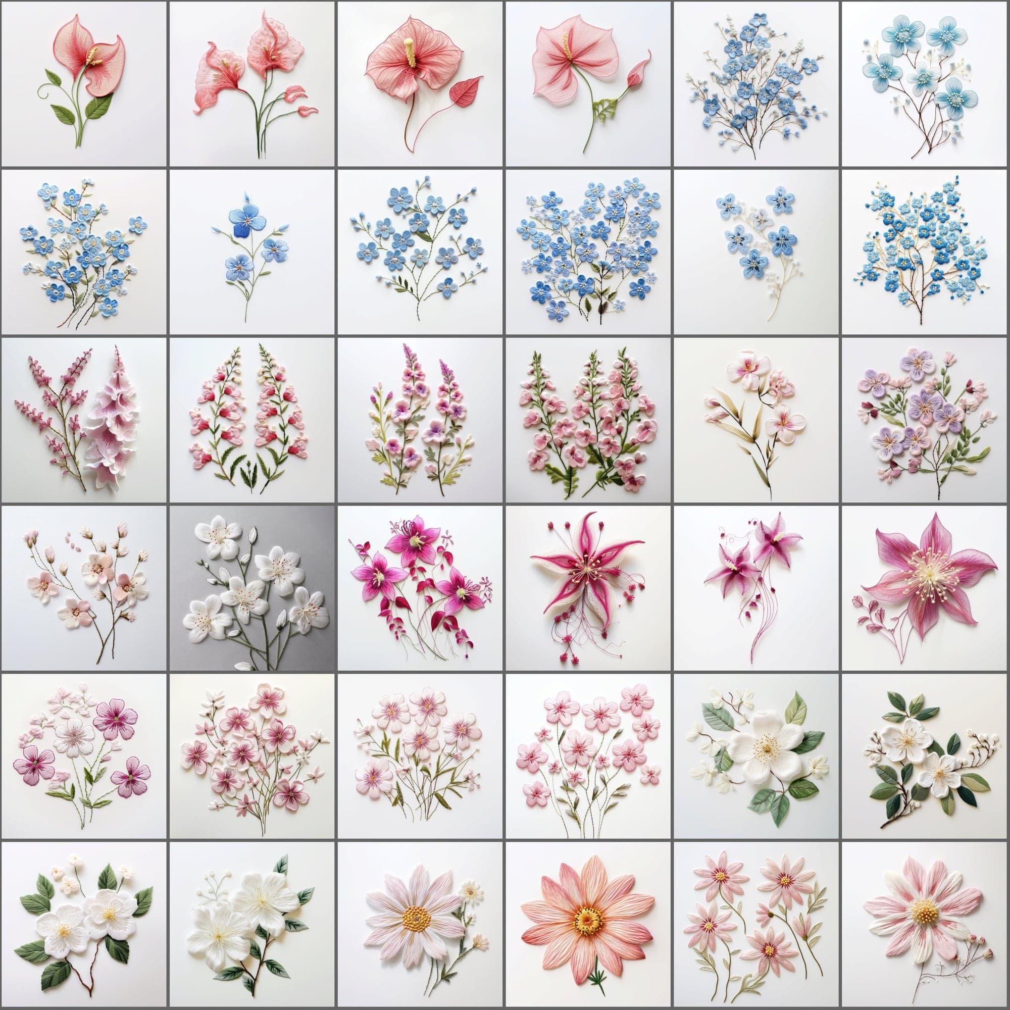 390 Floral & Embroidery Designs Bundle Sumobundle