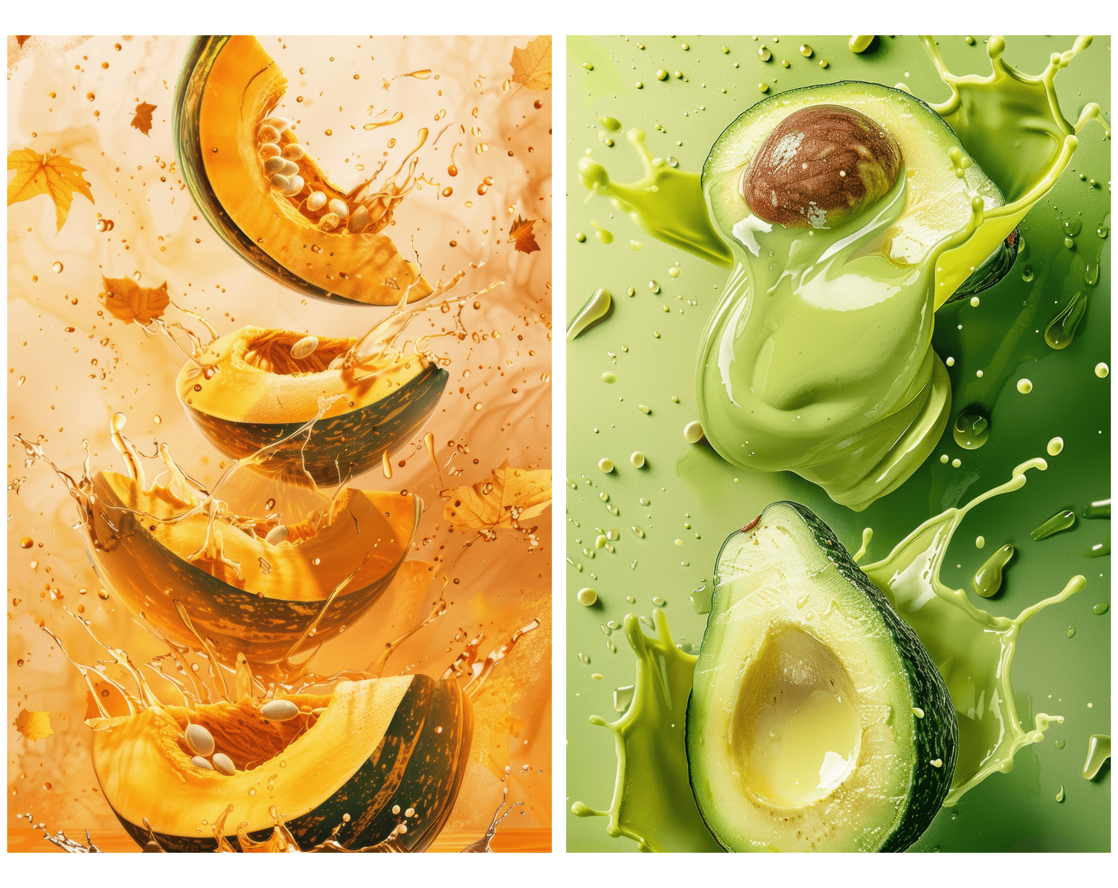 400 High-Resolution Fruit & Vegetable Images with Water Splashes Digital Download Sumobundle