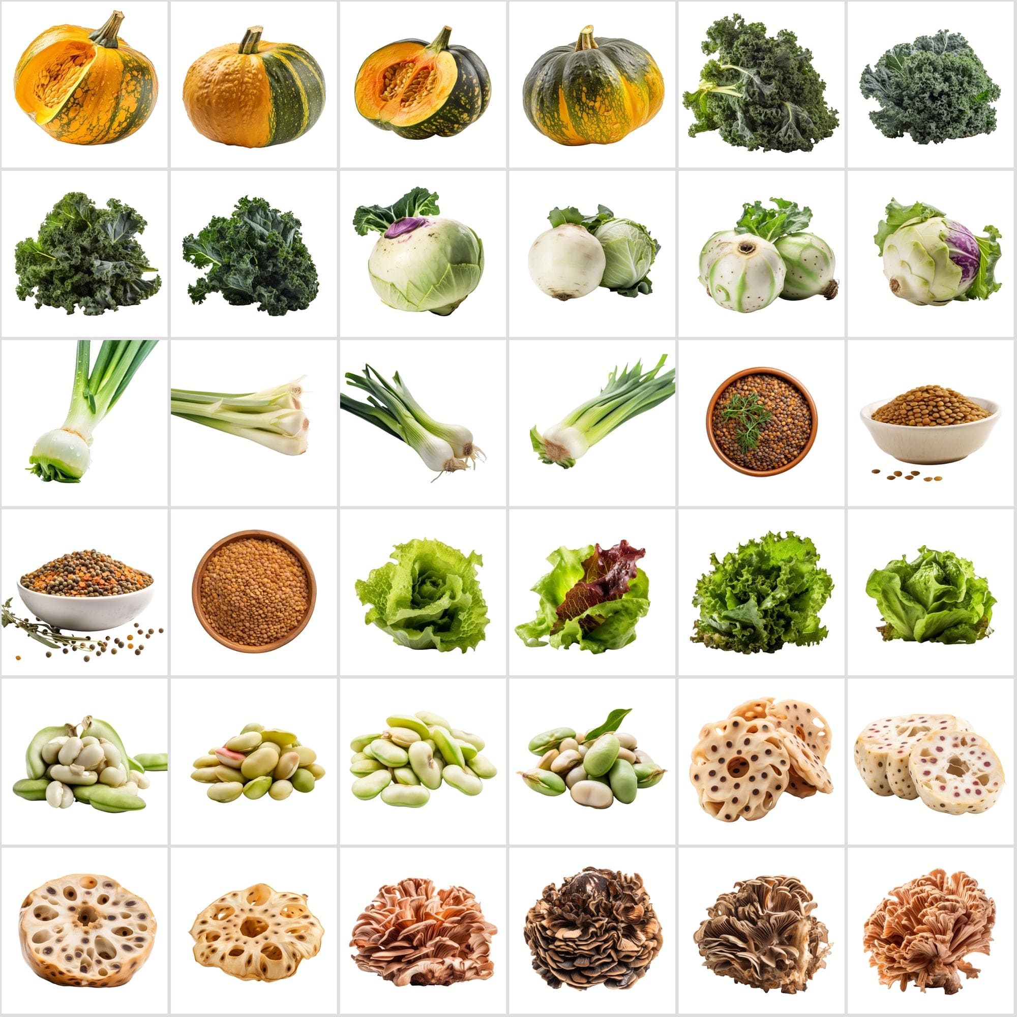 400 Isolated Vegetable Images with Transparent Background Digital Download Sumobundle