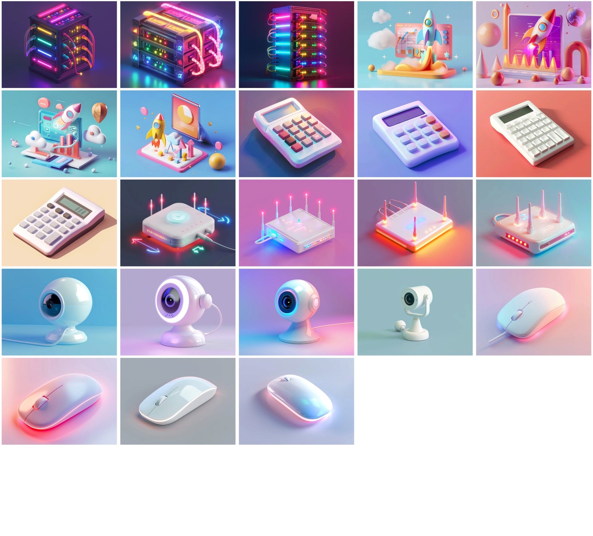 400 Tech-Themed Illustrations for Designers & Creators Digital Download Sumobundle