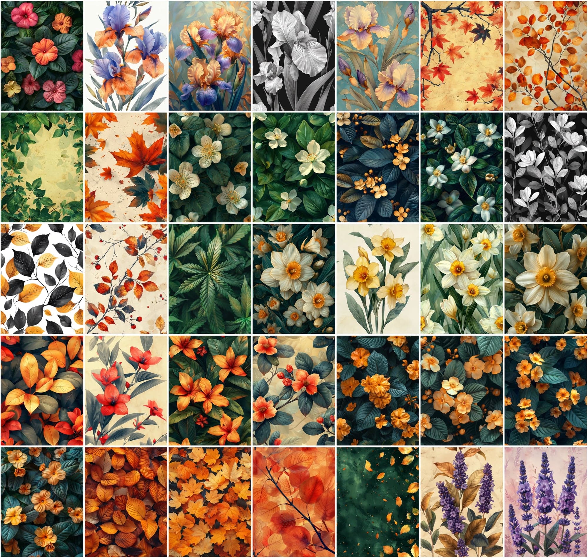 440 Floral Background Images Bundle Digital Download Sumobundle