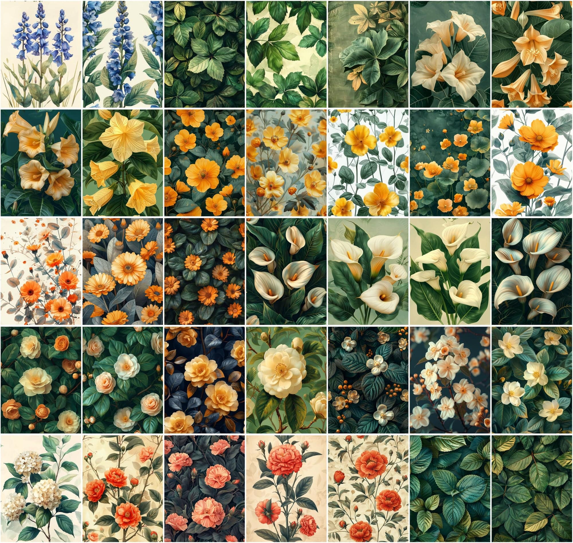 440 Floral Background Images Bundle Digital Download Sumobundle