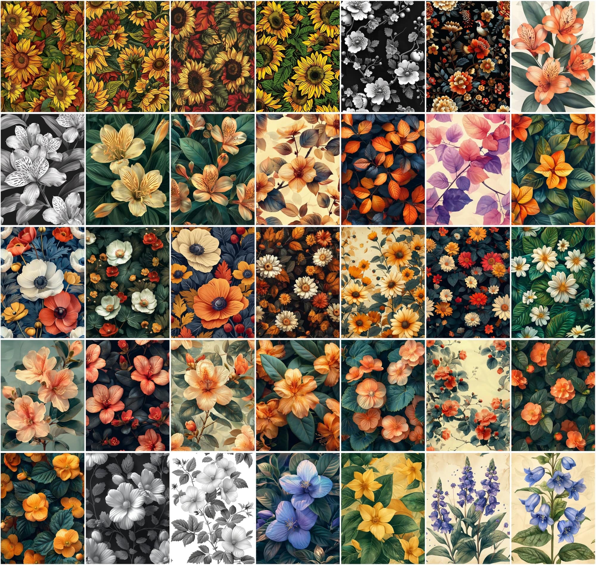 440 Floral Background Images Bundle Digital Download Sumobundle