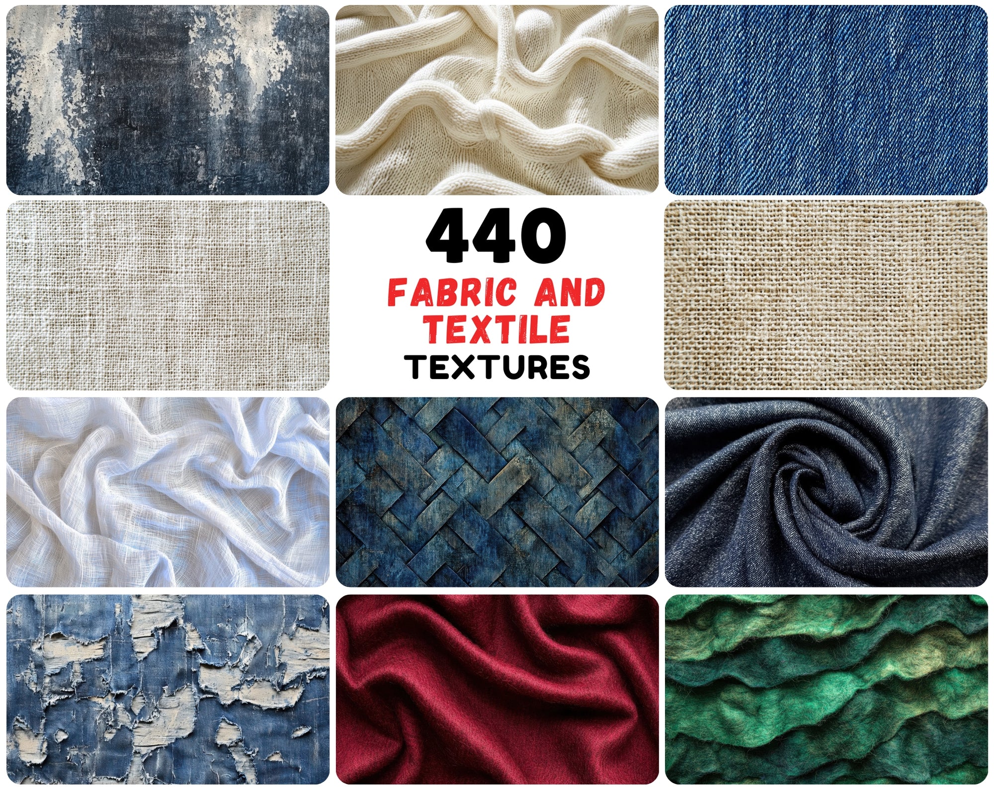 440 Fabric and Textile Textures