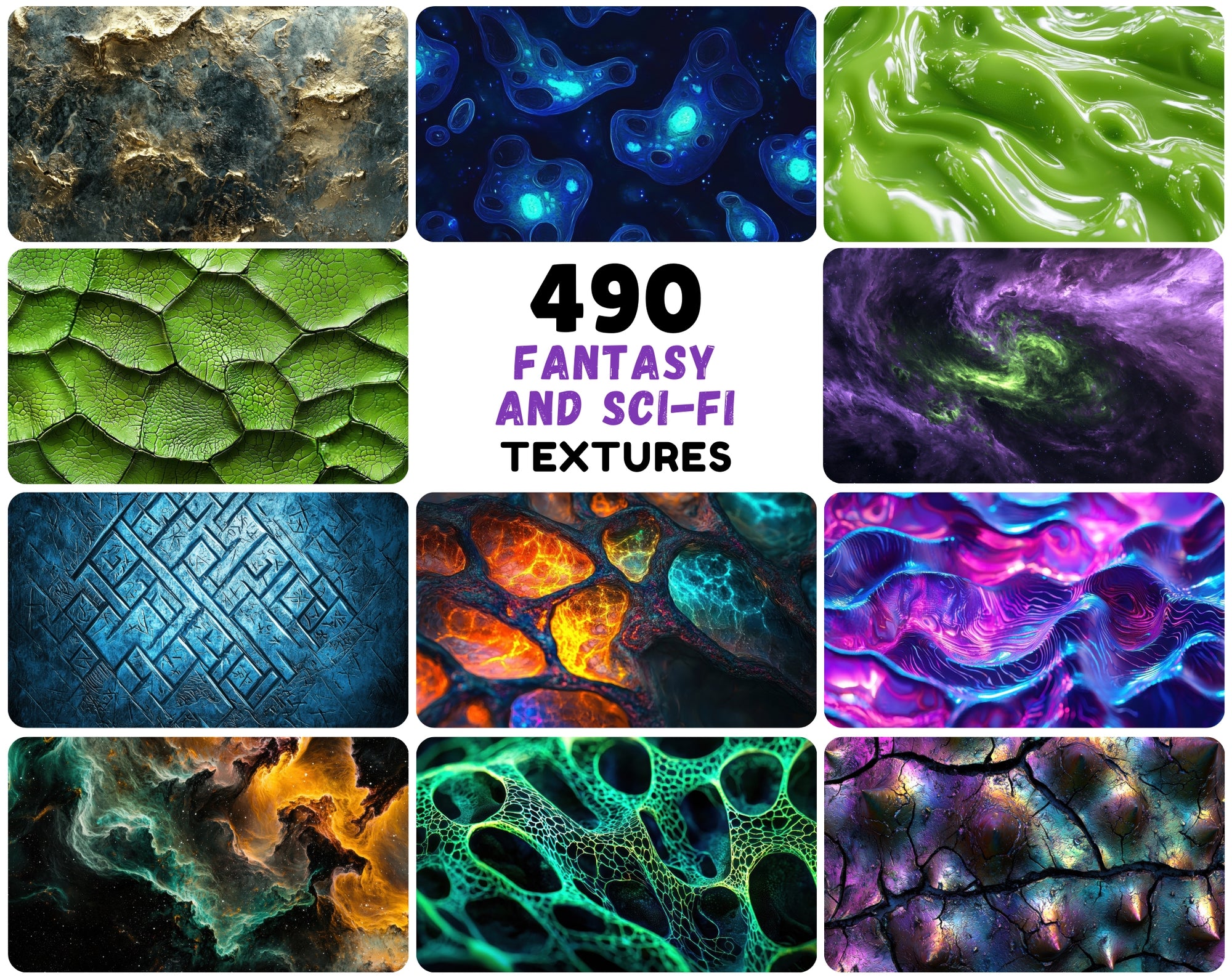 490 Fantasy and Sci-Fi Textures