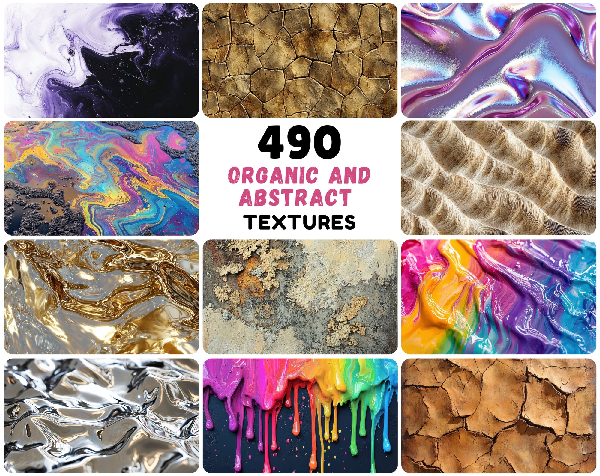 490 Organic and Abstract Textures