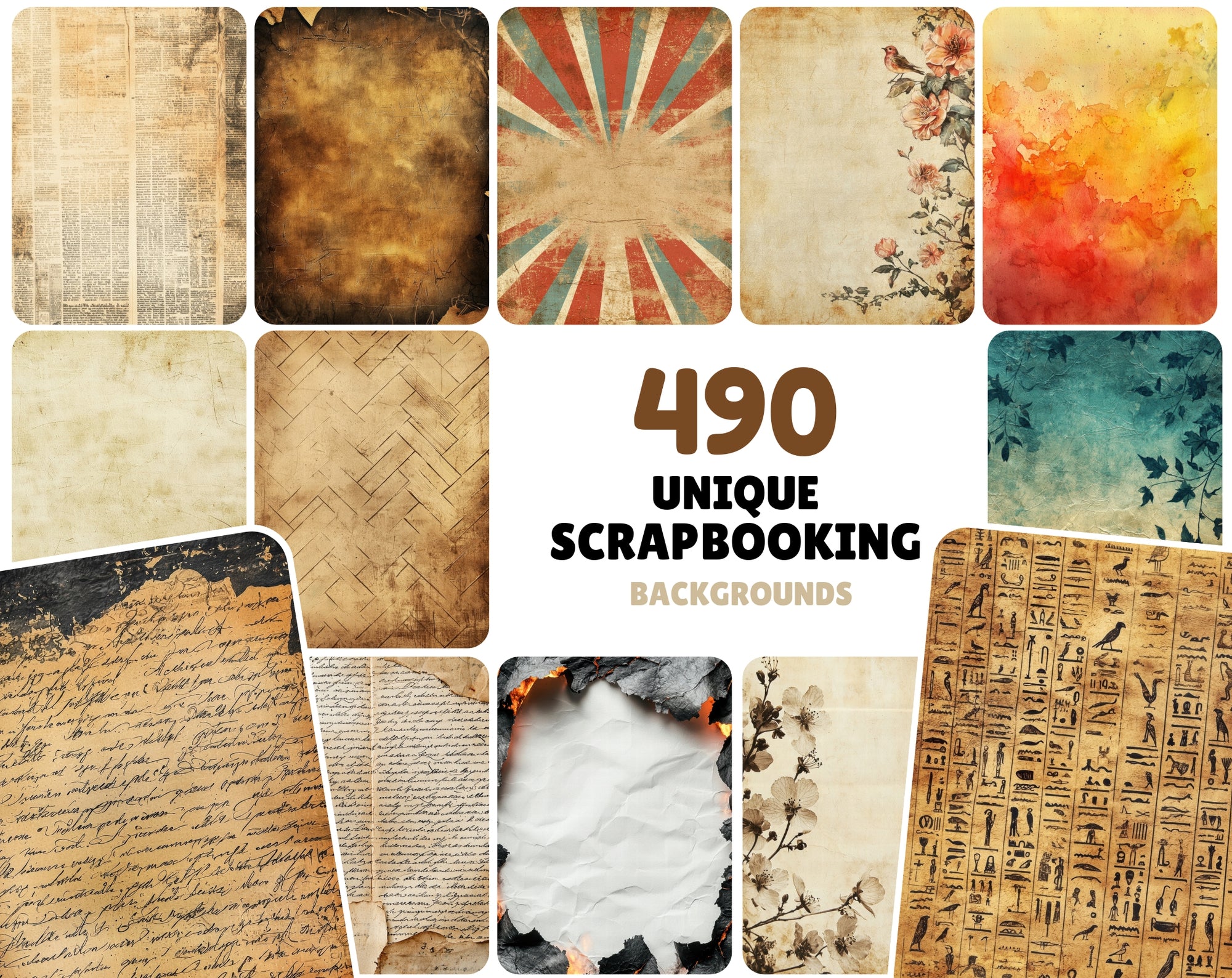 490 Unique Scrapbooking Backgrounds