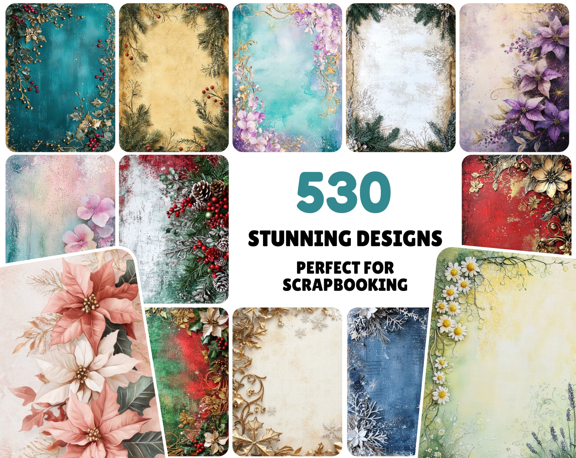 530 Premium Scrapbooking Backgrounds