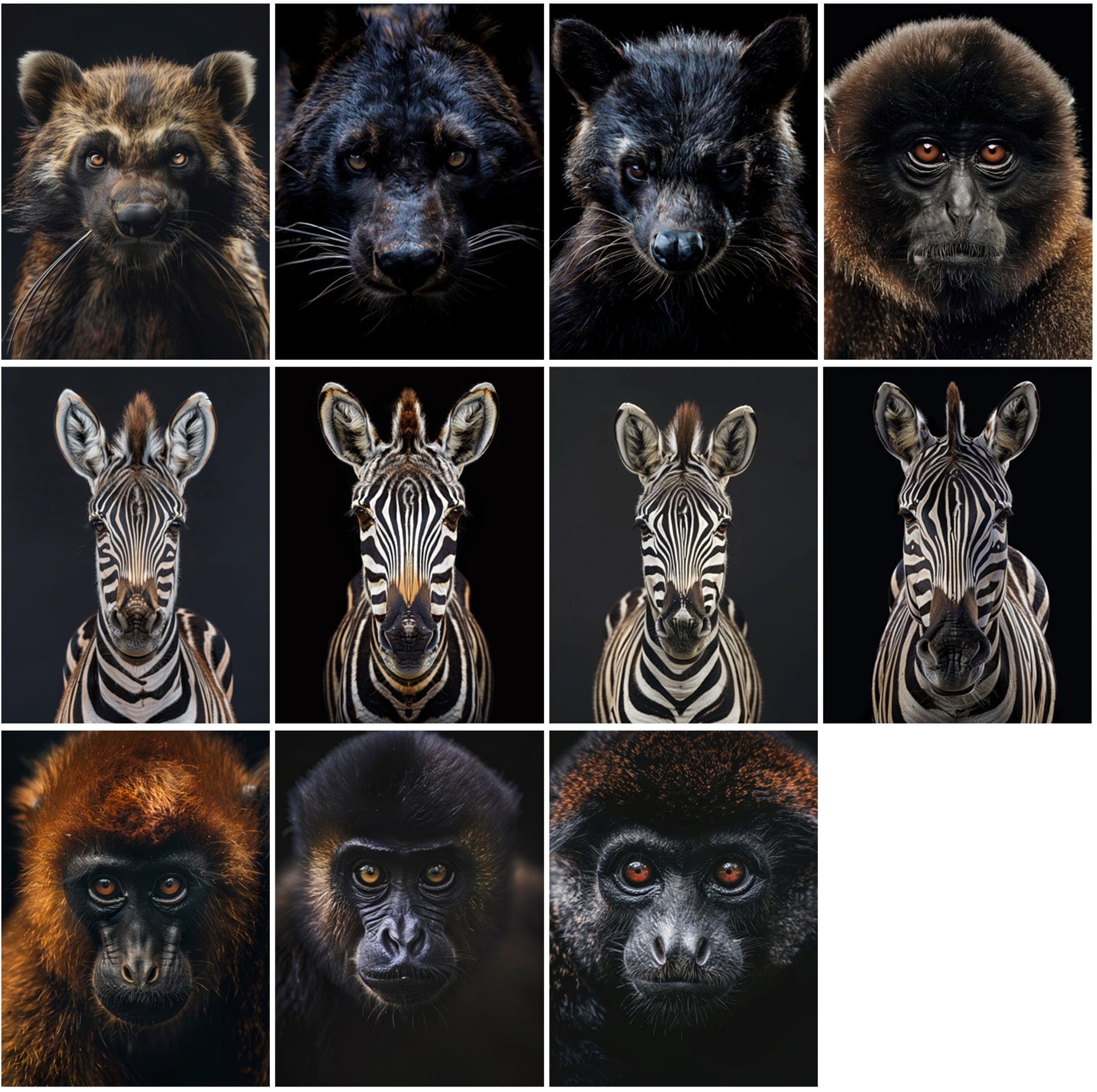 580 Animal Images Over Black Background - Commercial License Included Digital Download Sumobundle