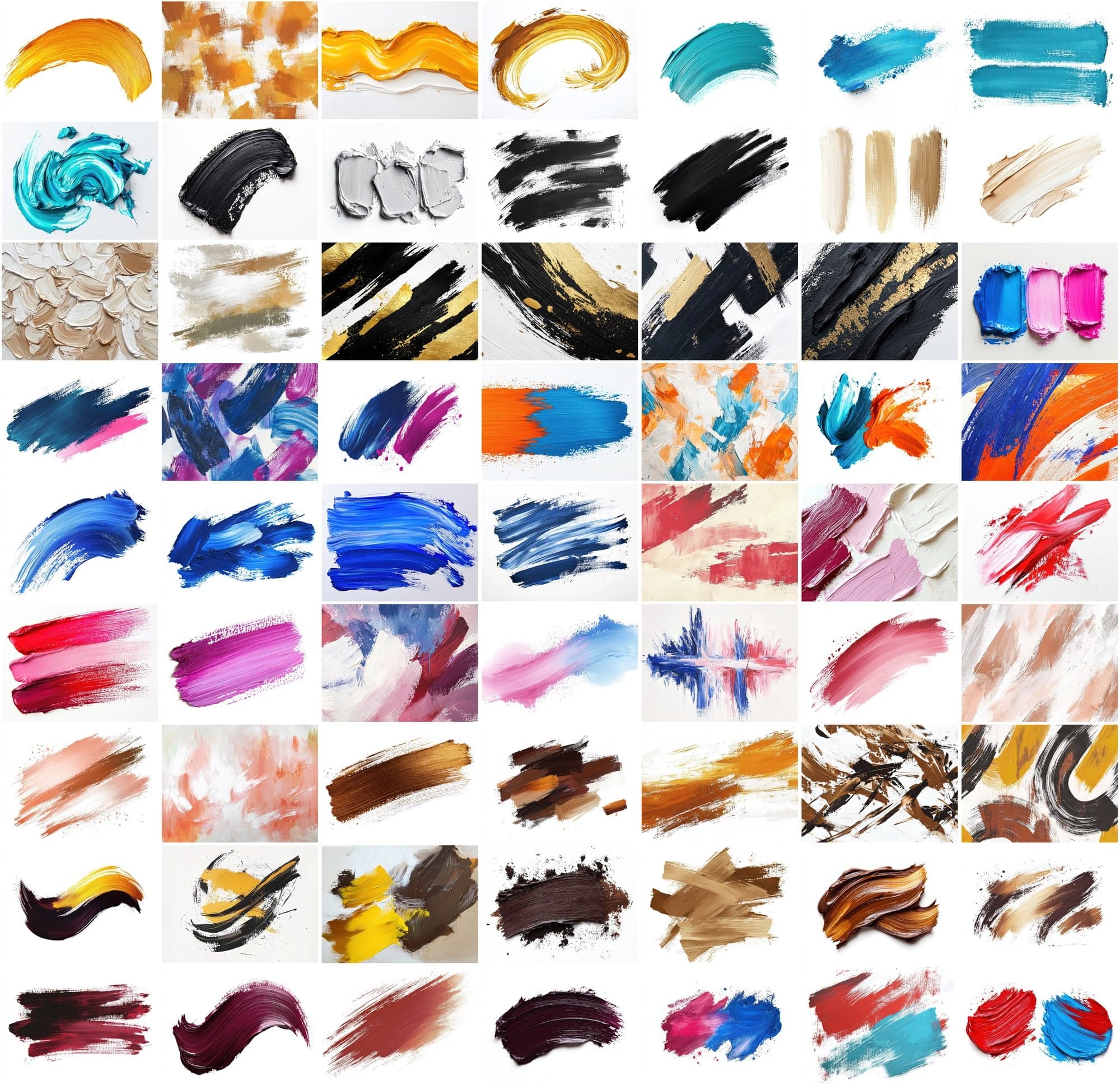 580 High-Resolution Brush Stroke Backgrounds Digital Download Sumobundle